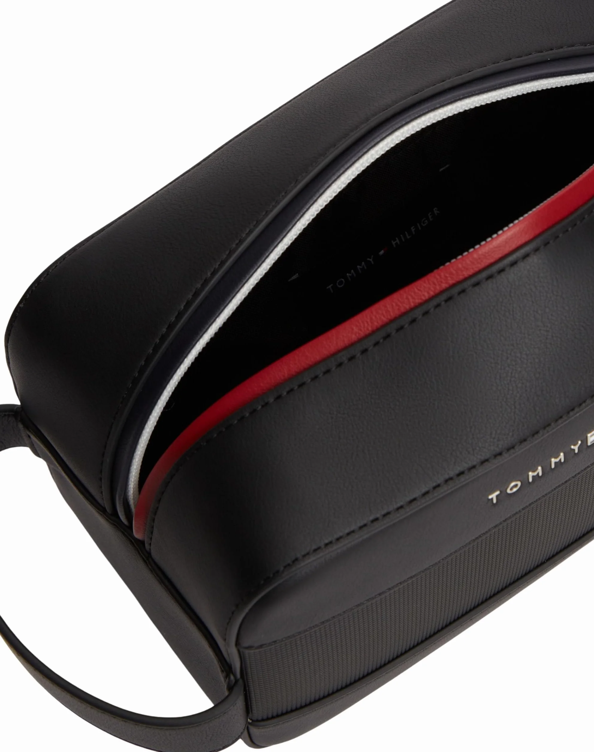 Tommy Hilfiger Męska myjka Th Foundation AM0AM14161 Washbag, CZARNY (czarny), jeden rozmiar