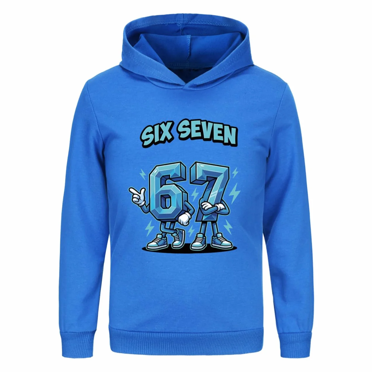 67 Steal A Brainrot kostium z kapturem dla dzieci, słodki nadruk z kreskówki, bluza z kapturem, sport, czas wolny, dla dziewcząt, chłopców, na prezent