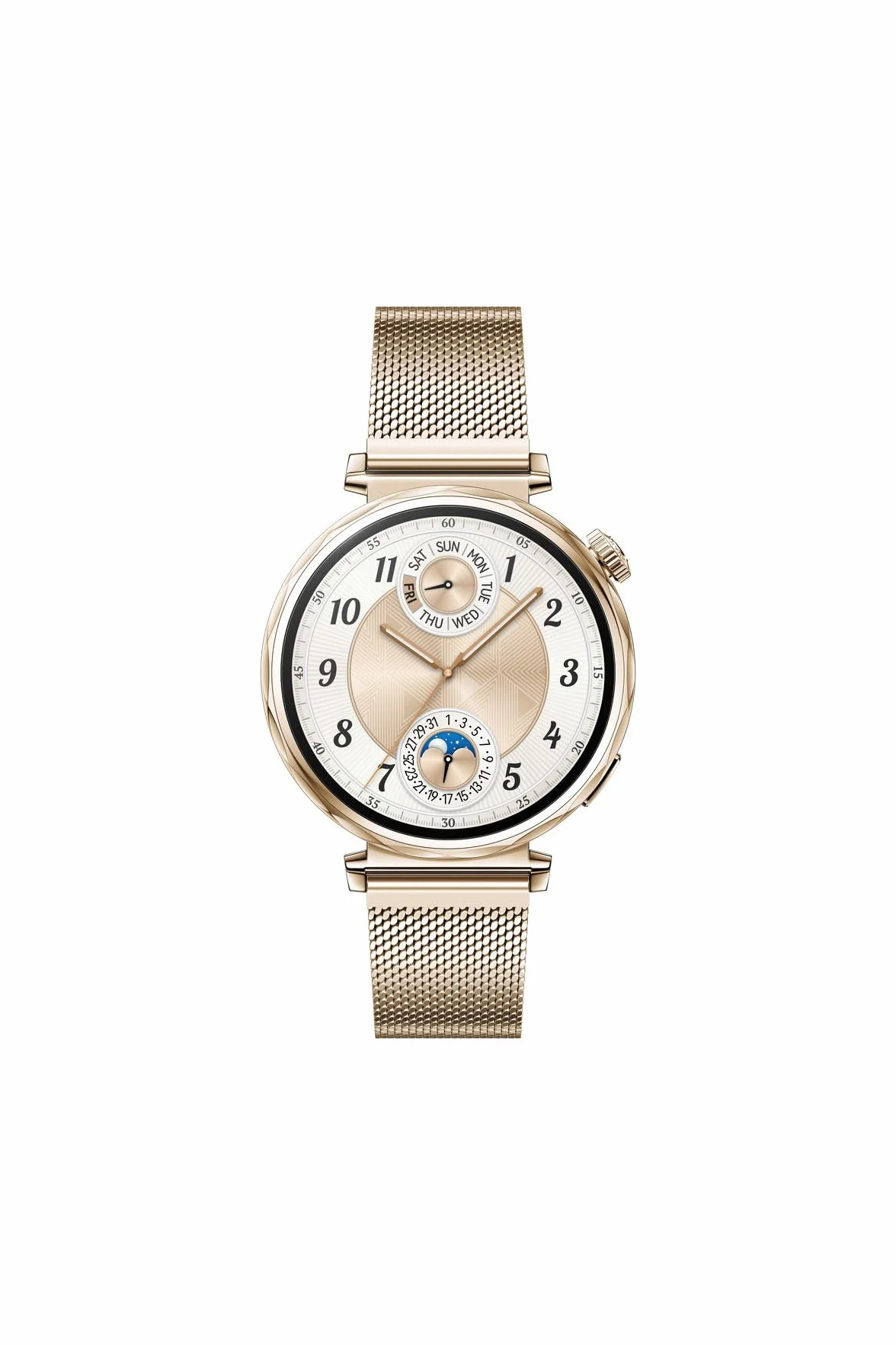 HUAWEI WATCH GT 5 41 mm Smartwatch, ostre krawędzie, zupełnie nowe sporty biegowe i rowerowe, śledzenie zdrowia, żywotność baterii do 7 dni, kompatybilny z iOS i Android, złoty