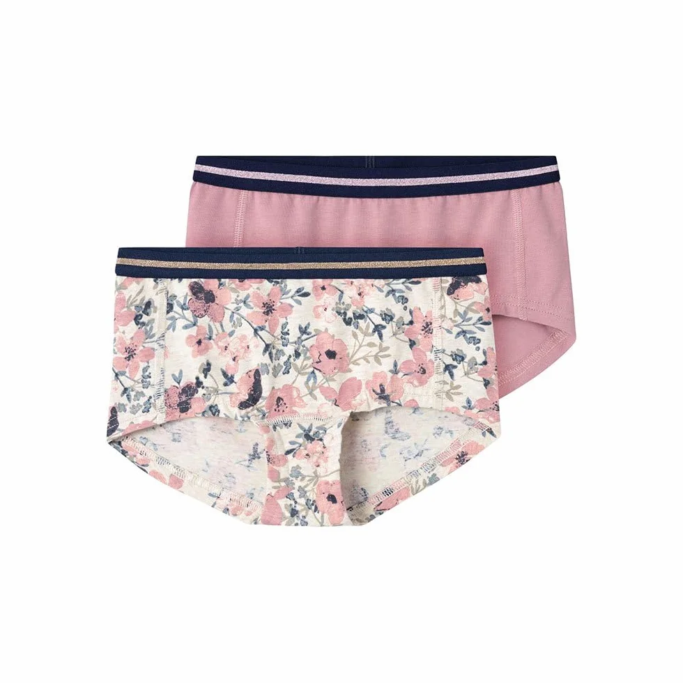 NAME IT Dziewczęca Nkfhipster 2P Nostalgia Flower Noos, Nostalgia Rose, 122-128