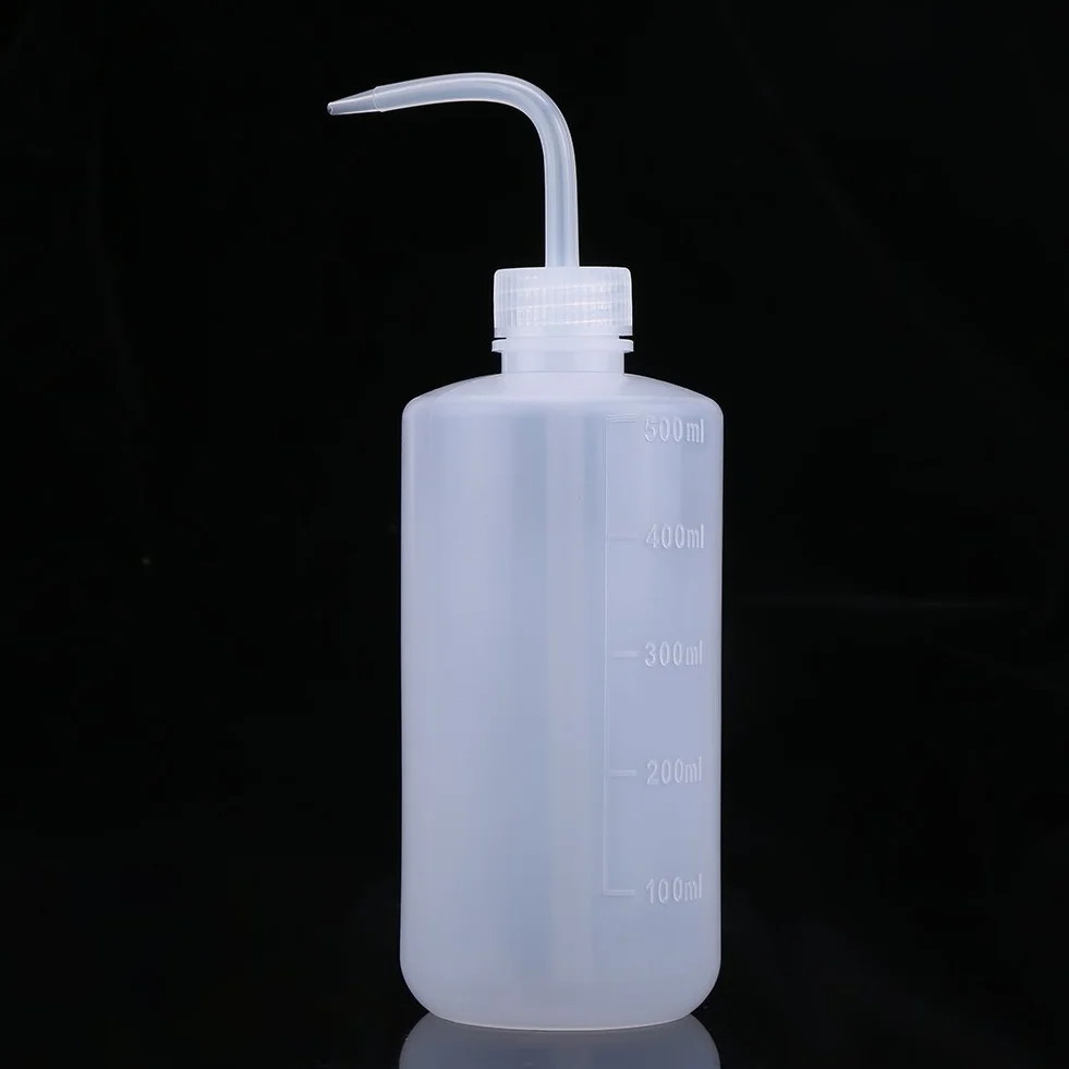 2 szt. 500 ml plastikowa zielona butelka na mydło, bezpieczna butelka na wodę narzędzia żelowe butelka do mycia butelek na łokieć urządzenie laboratoryjne do podlewania roślin mycie tatuażu
