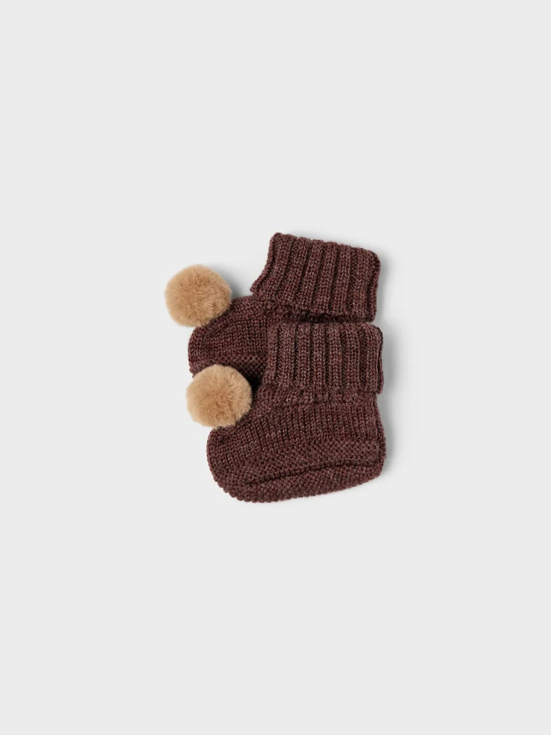 NAME IT Niemowlęta - dziewczynki Nbfwrilla Wool Knit Slippers W/Dot XxiiSkarpetki