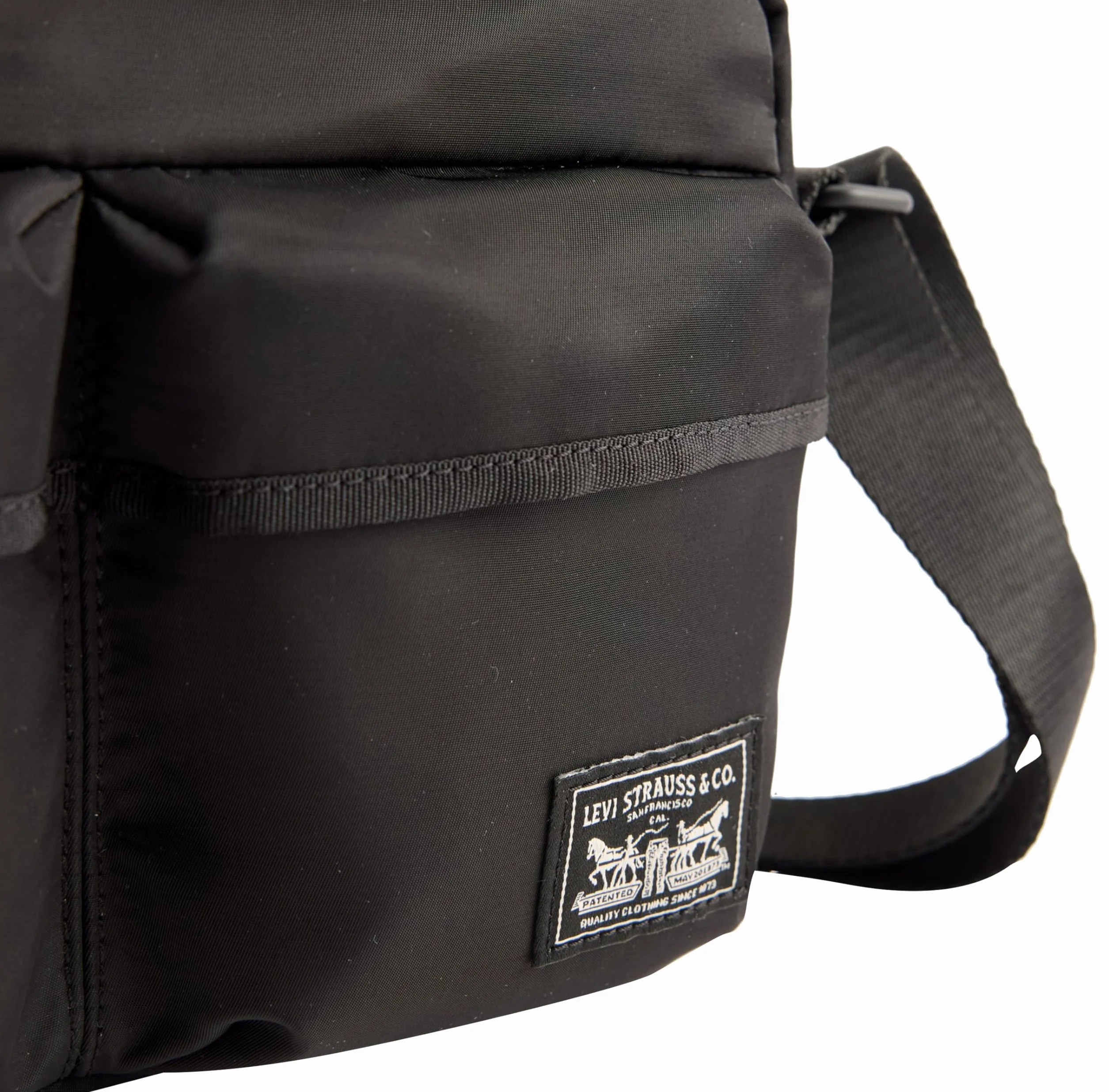 Levi's Men's Summer Mission Bay Crossbody, kawior, Caviar, jeden rozmiar