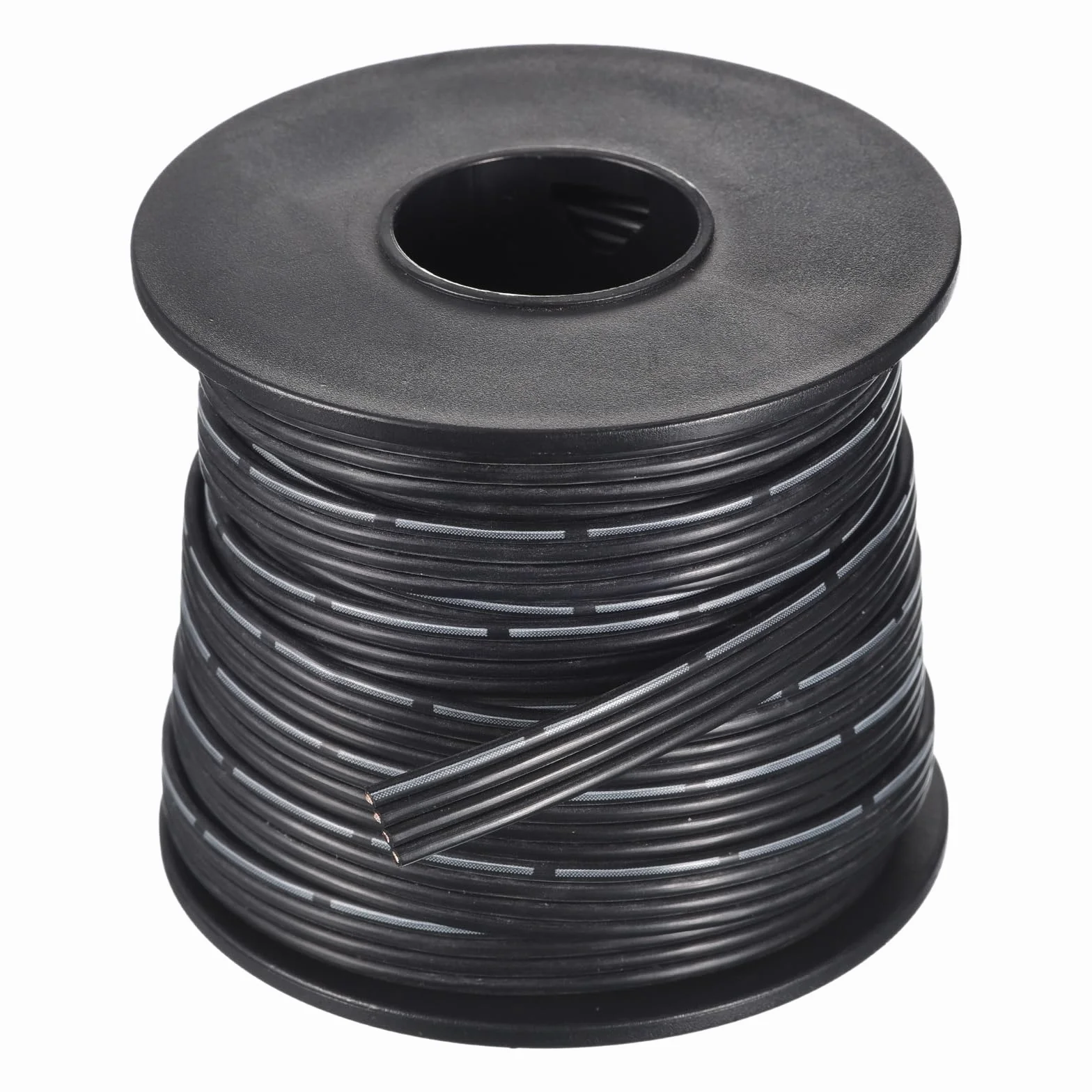 QUARKZMAN 24AWG silikonowy kabel płaski, 4-biegunowy, 24 G, płaski kabel, elastyczny drut silikonowy, 10 m, czarny, ocynkowany drut miedziany do modeli samolotów, modeli samochodów, urządzeń