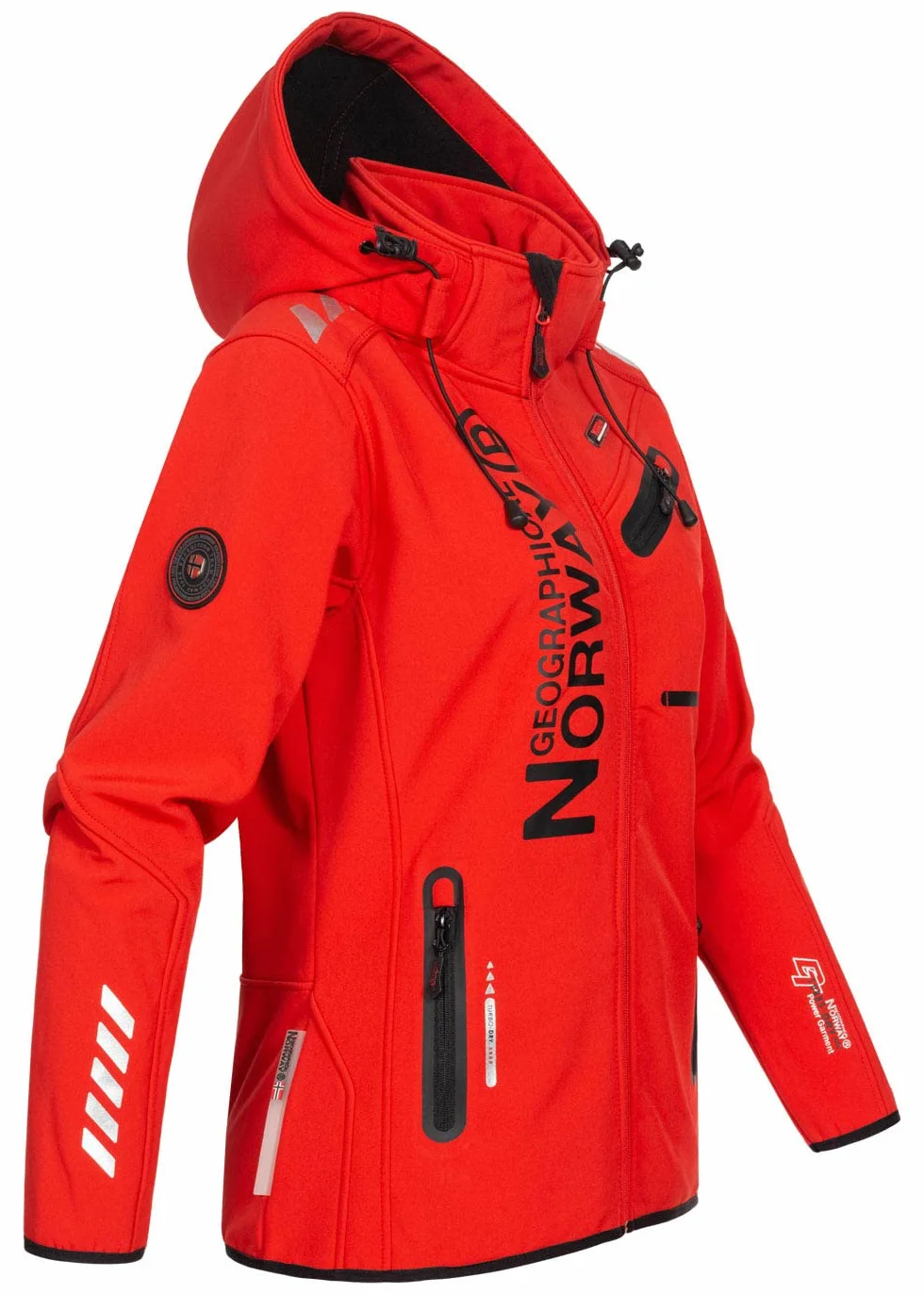 Geographical Norway wodoodporna kurtka softshell z kapturem zimowa wiatrówka outdoorowa