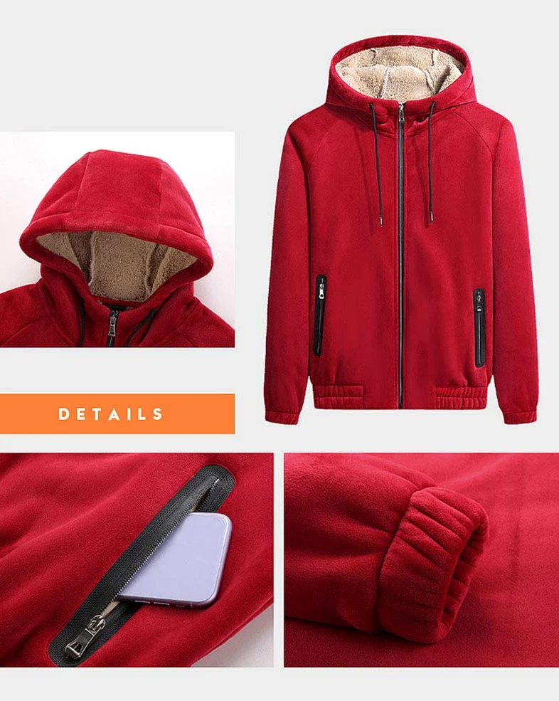 Mężczyźni duży i wysoki codzienny 2-częściowy strój ciepły polar luźny dwuczęściowy zestaw spodnie i bluza z kapturem bluza top odzież sportowa dres strój na siłownię, bieganie, wędrówki