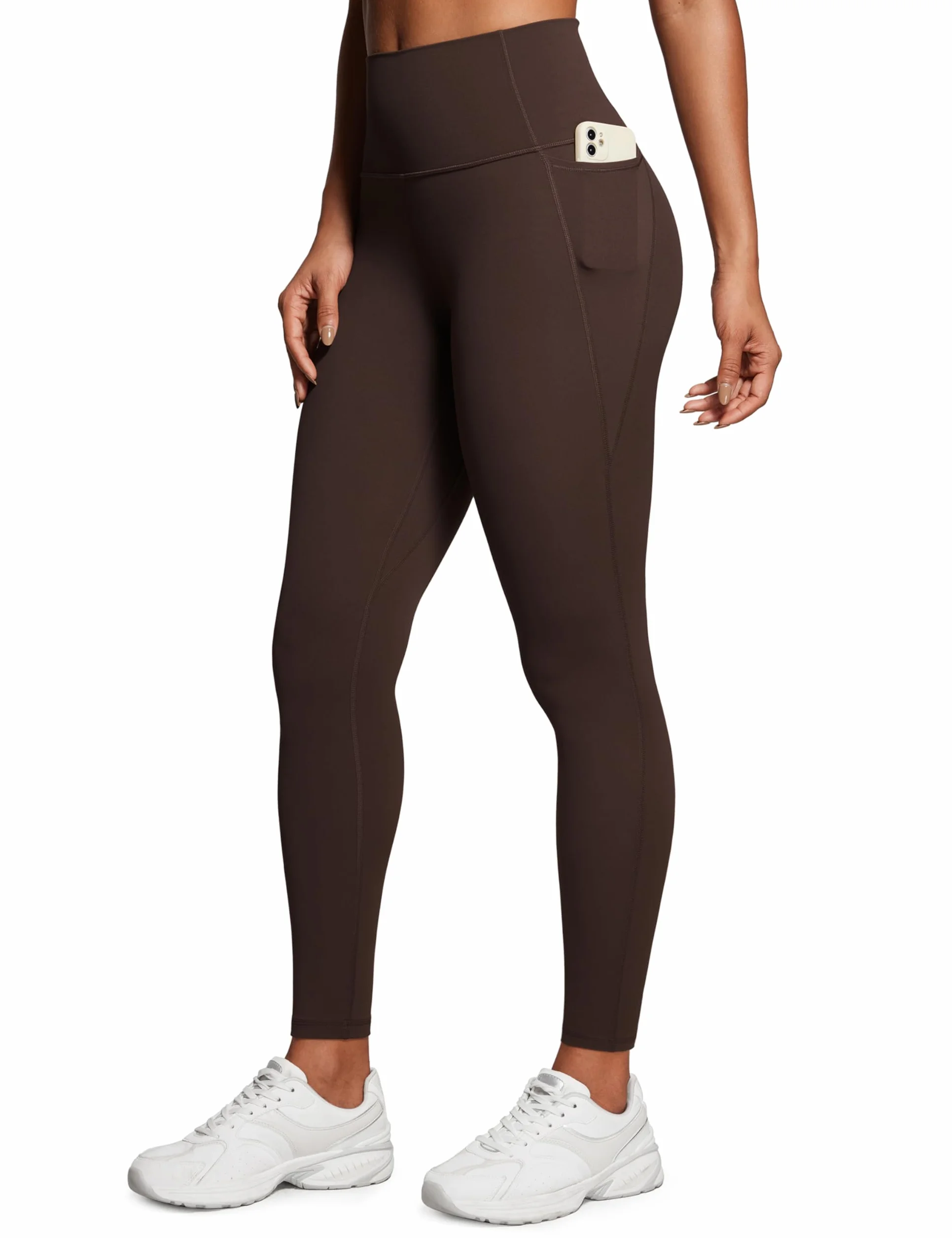 CRZ YOGA Damskie Legginsy Butterluxe Gym 28''-Legginsy treningowe o wysokiej talii z kieszeniami Masło Miękkie Legginsy jogi