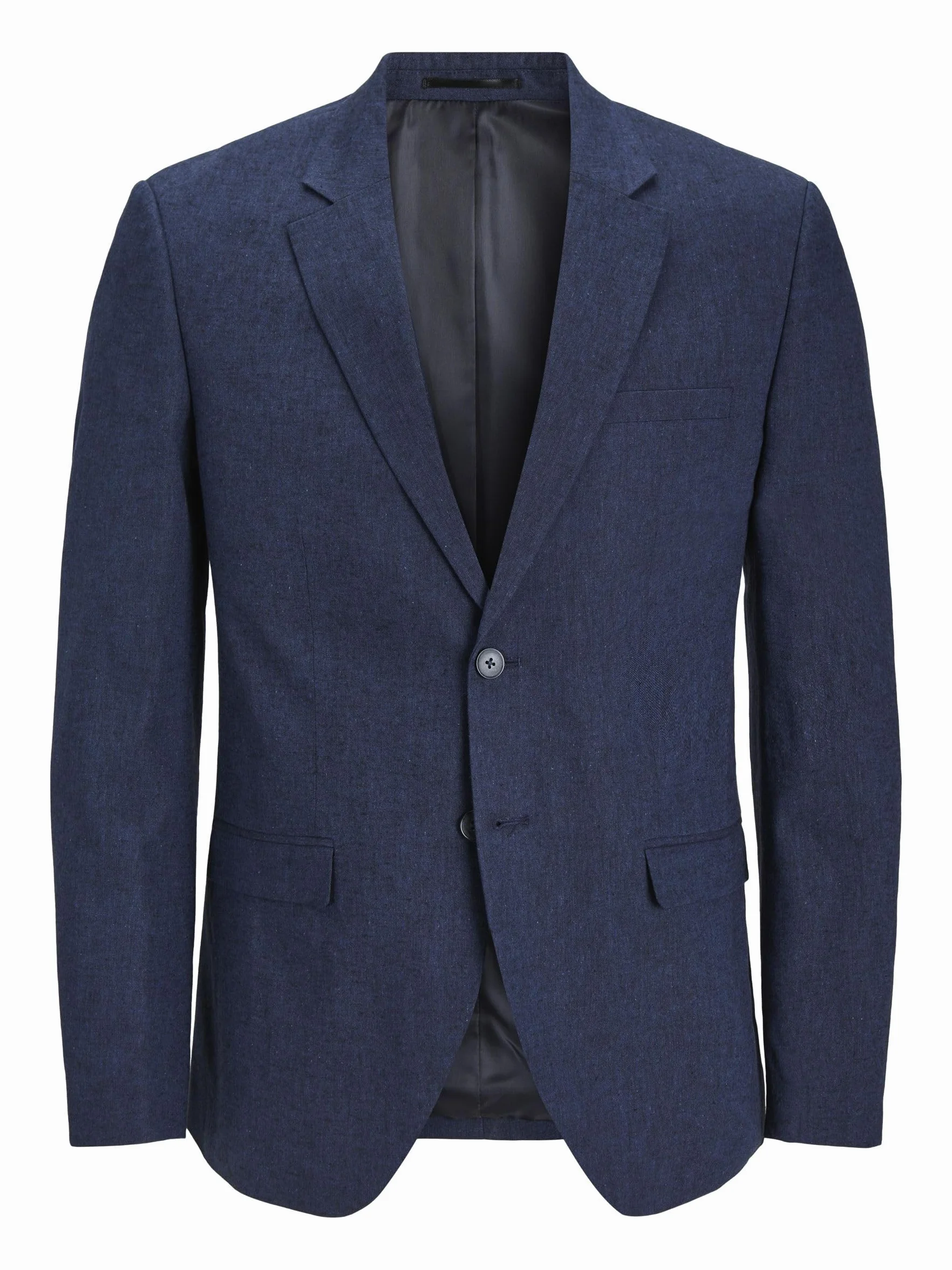 JACK & JONES Męska lniana marynarka Jprriviera Slim Fit Sn, Ciemny granatowy/Krój: Slim Fit, 54