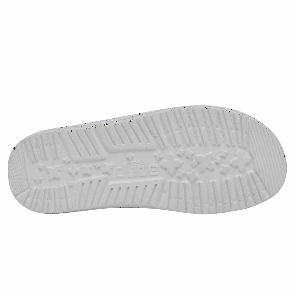 Hey Dude Wally Youth Slub Canvas Moccasin, Black, 34 EU, czarny, 34 EU