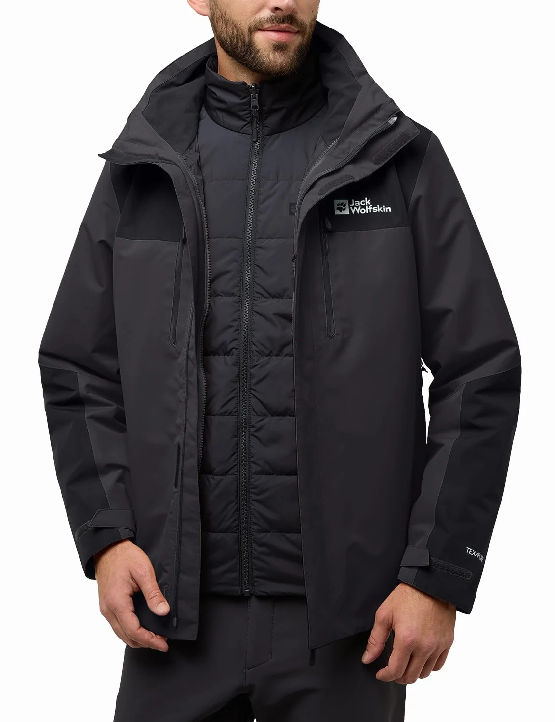 Jack Wolfskin Męska kurtka Jasper 3 w 1 Jkt M