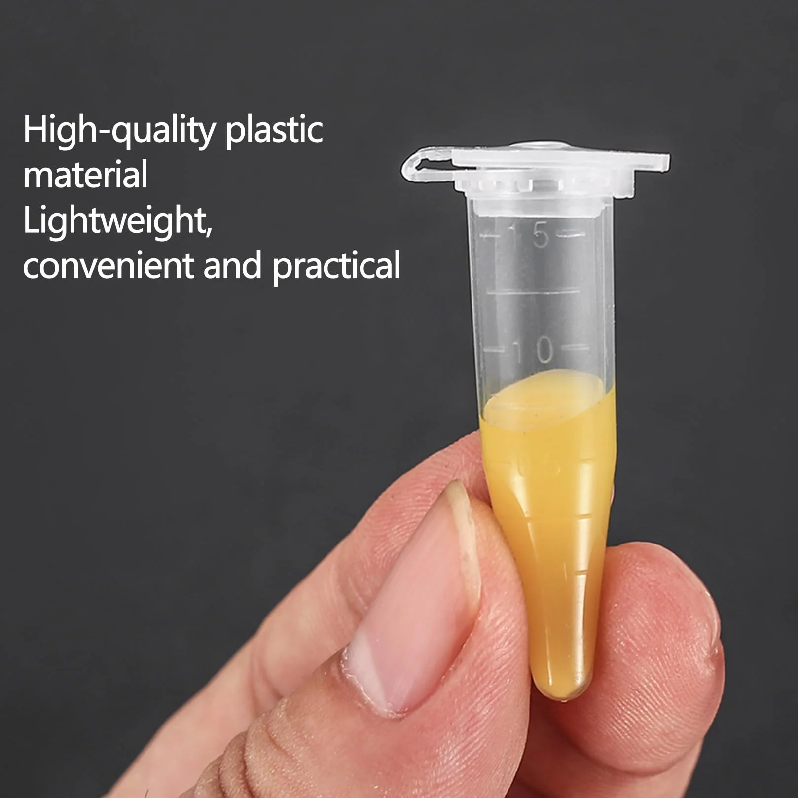 Probówki reakcyjne 1,5ml przezroczyste plastikowe stożkowe 210 szt do laboratoriów