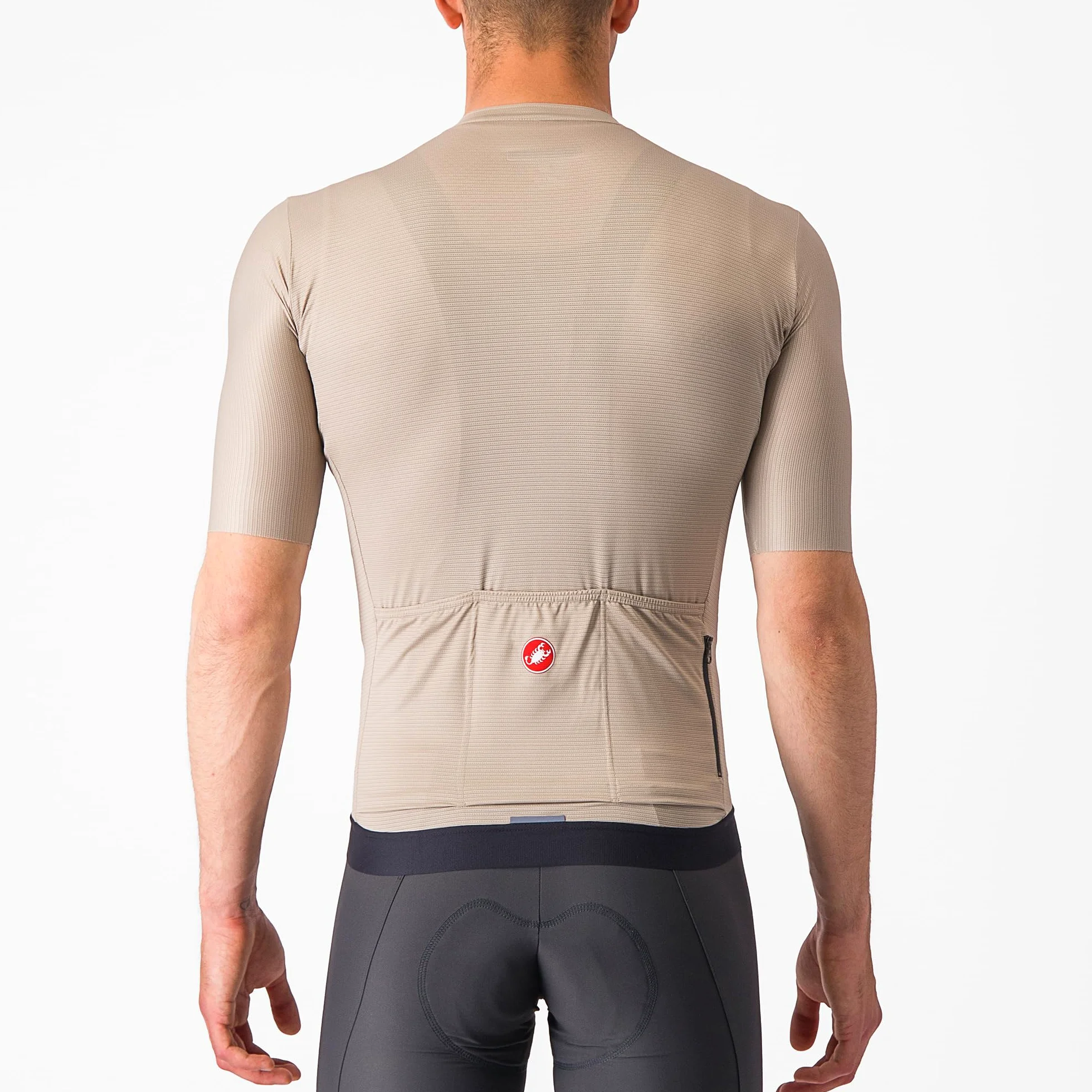 CASTELLI Espresso koszulka techniczna męska, Glina/czarny, XS