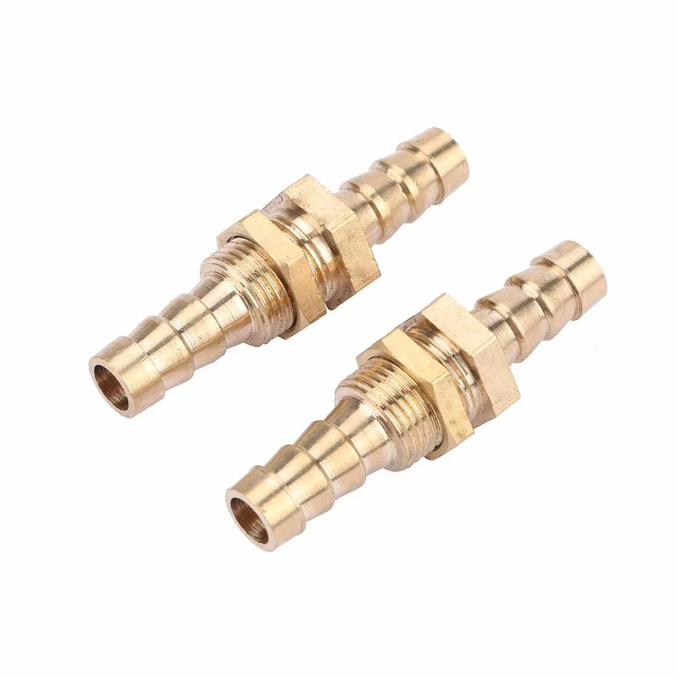 2 sztuki tulejek do węża mosiężnego złączka śrubowa do rur złączka przyłączeniowa adapter do rur (6 mm)