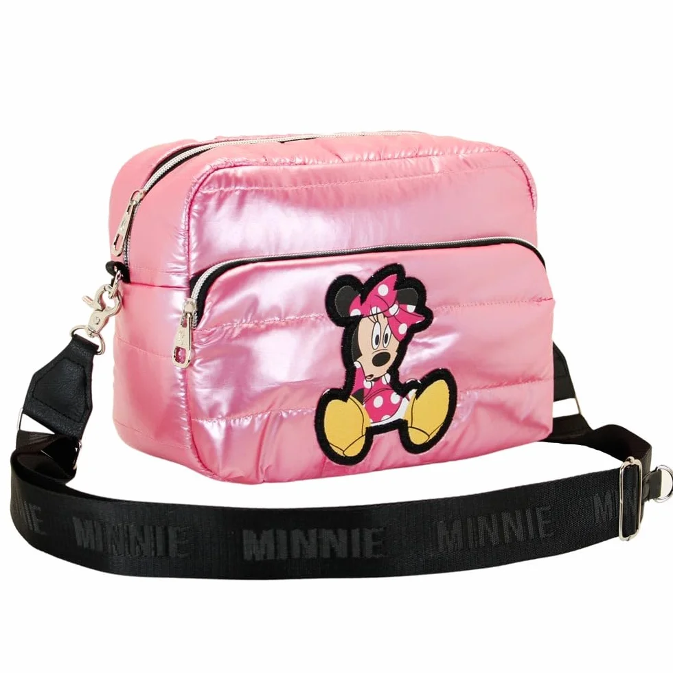 Myszka Minnie Shoes -Torebka na Ramię IBiscuit Padding, Różowa, 23 x 16 cm