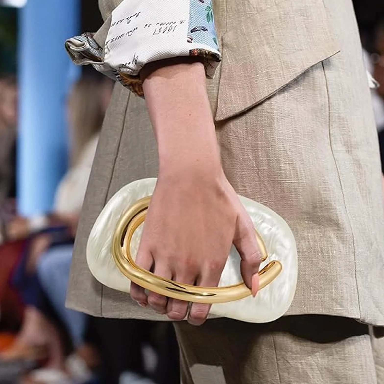 Kopertówka skóra PU crossbody metalowe wypustki torba na ramię wesele okazje