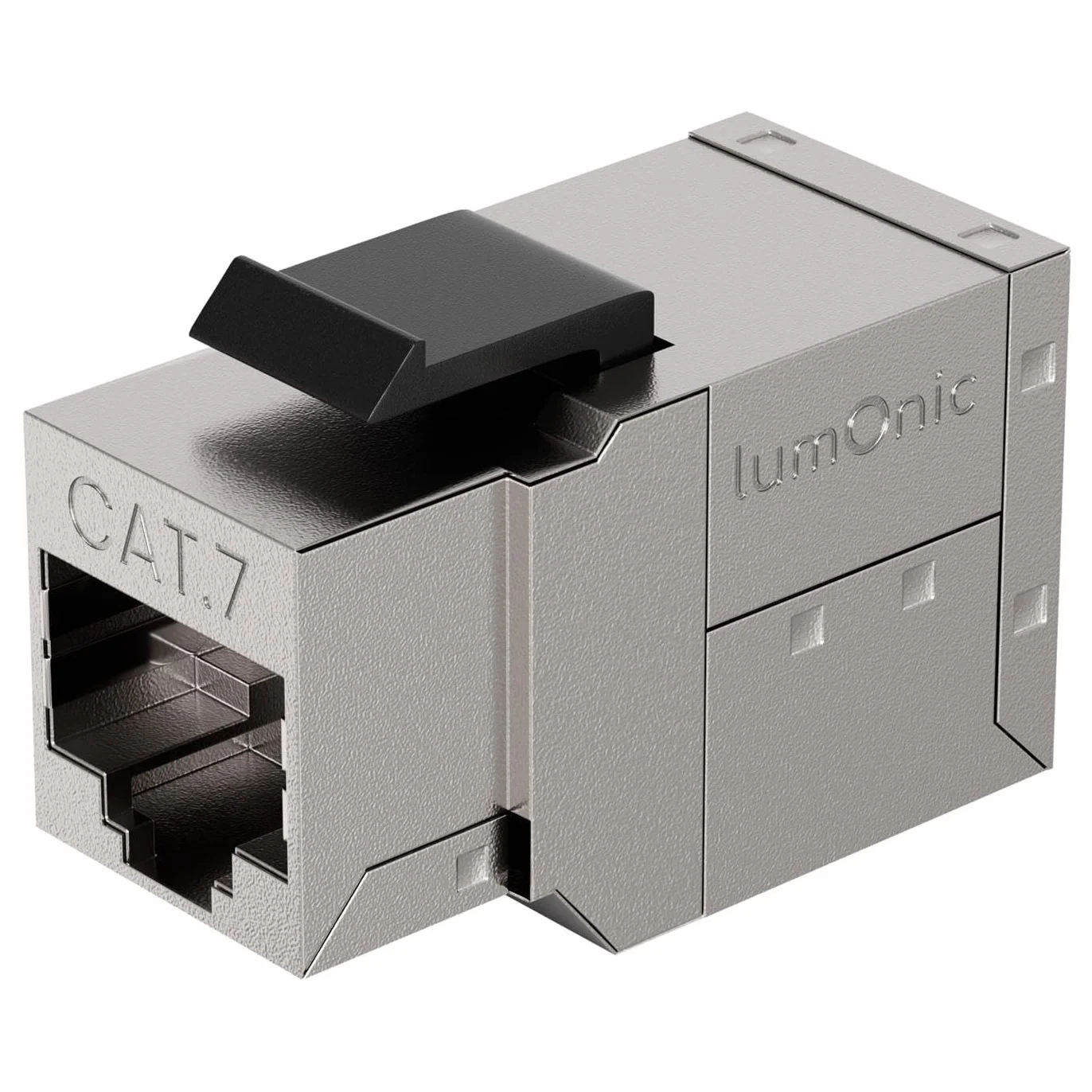 Lumonic Zlacze RJ45 CAT7 Zatrzask Keystone | 10 Gbit/s, ekranowany | Rozszerzenie sieci | PoE | Modul Keystone | Zlacze Ethernet