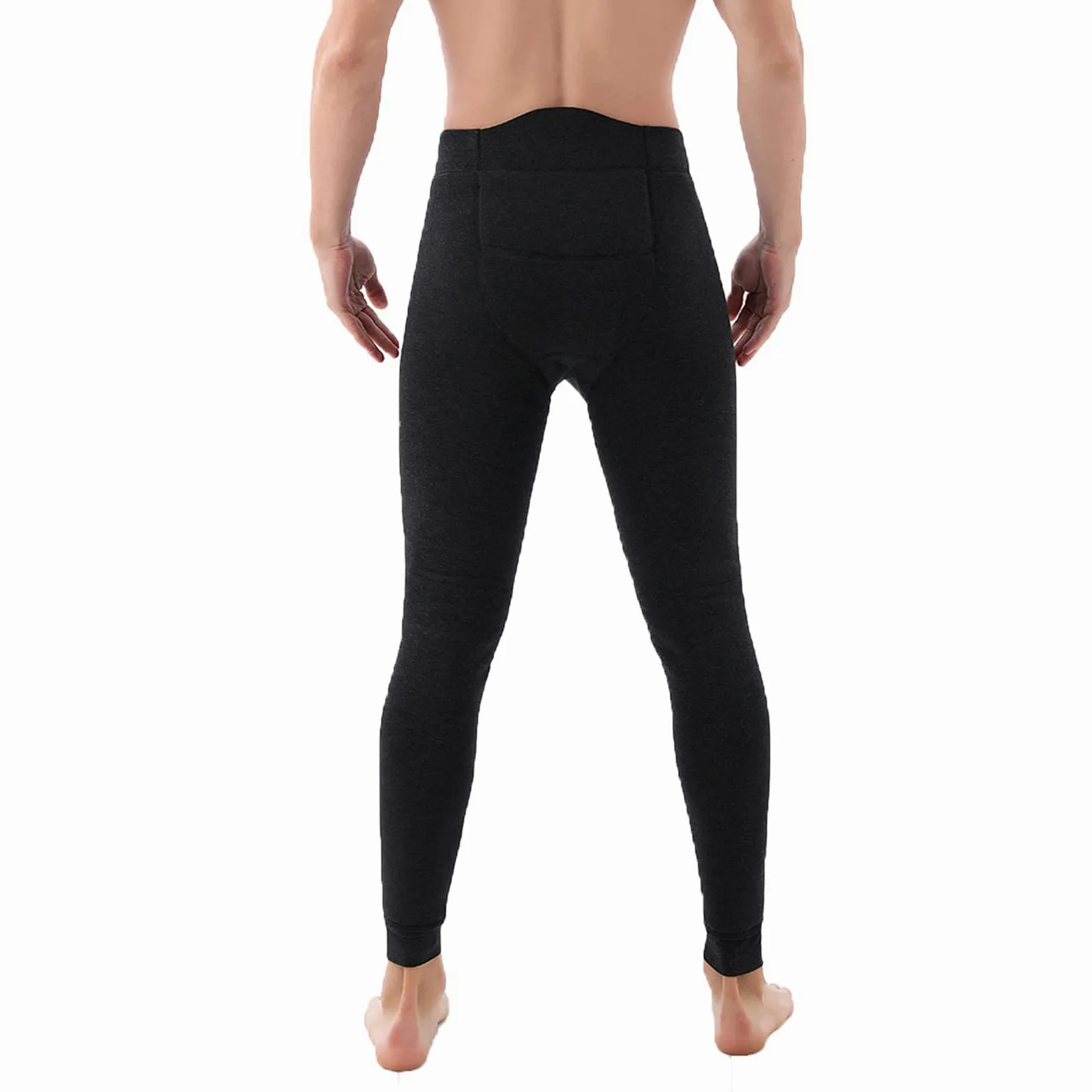 Męskie termiczne polarowe spodnie zimowe z wysokim stanem - ciężkie ciepłe legginsy z podszewką z kalesony na zimną pogodę, wygodne joggery z warstwą bazową, szare, 4XL