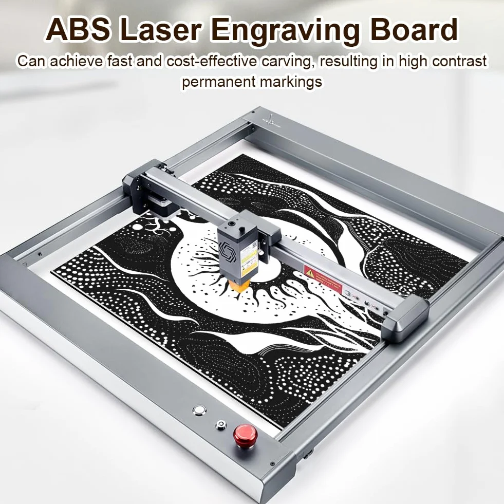 Materiał laserowy 30 x 20 cm, płyta z tworzywa sztucznego ABS do grawerowania, grubość 1,3 mm, płyta do grawerowania, półfabrykaty, 4 sztuki, płytki do grawerowania, do tabliczki z nazwiskiem, drzwi