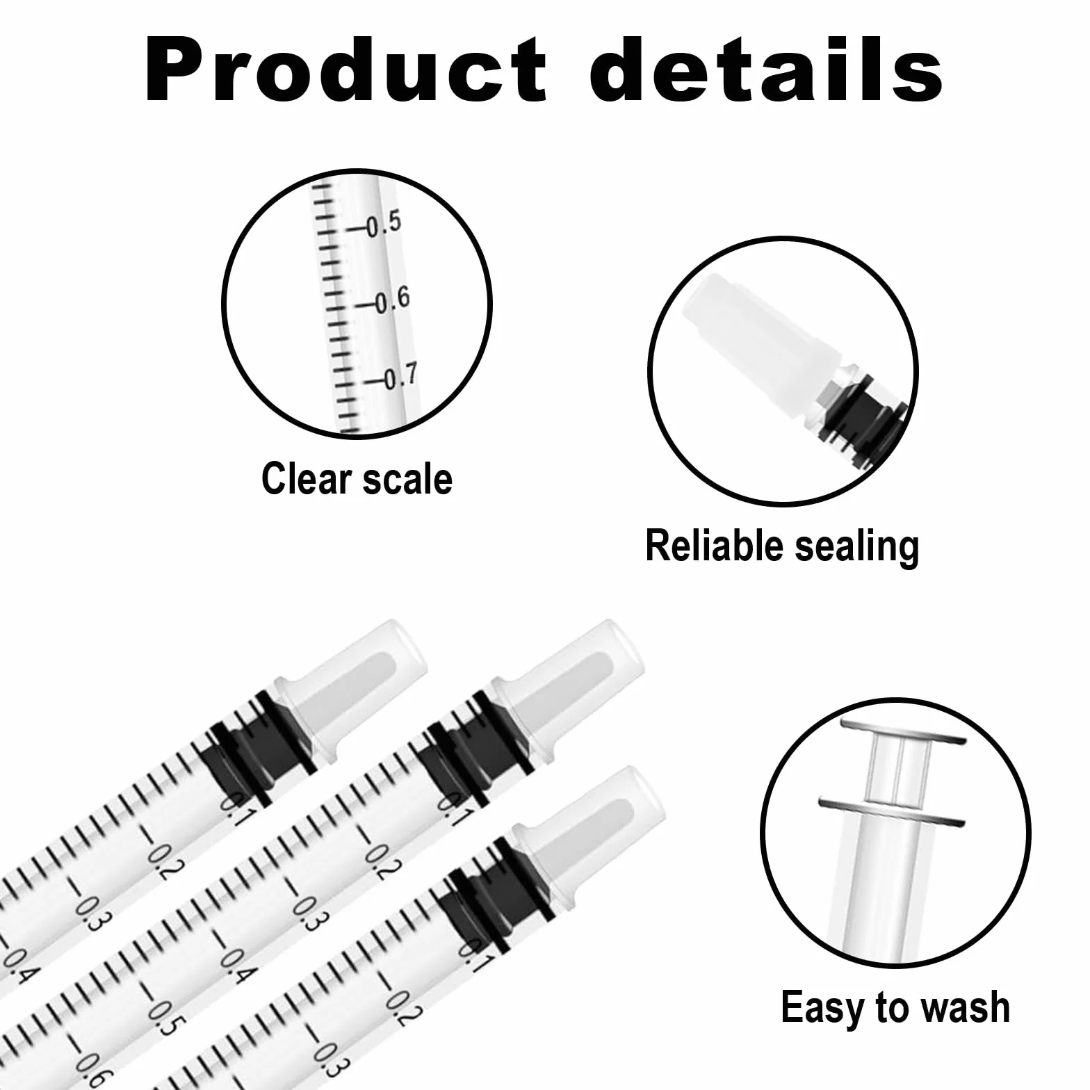 20 sztuk strzykawek 1 ml, sterylne strzykawki z siarą, kolektor, strzykawki do insuliny, strzykawki z tworzywa sztucznego, z nasadkami, bez igły, do płynów, laboratoriów, karmienia zwierząt