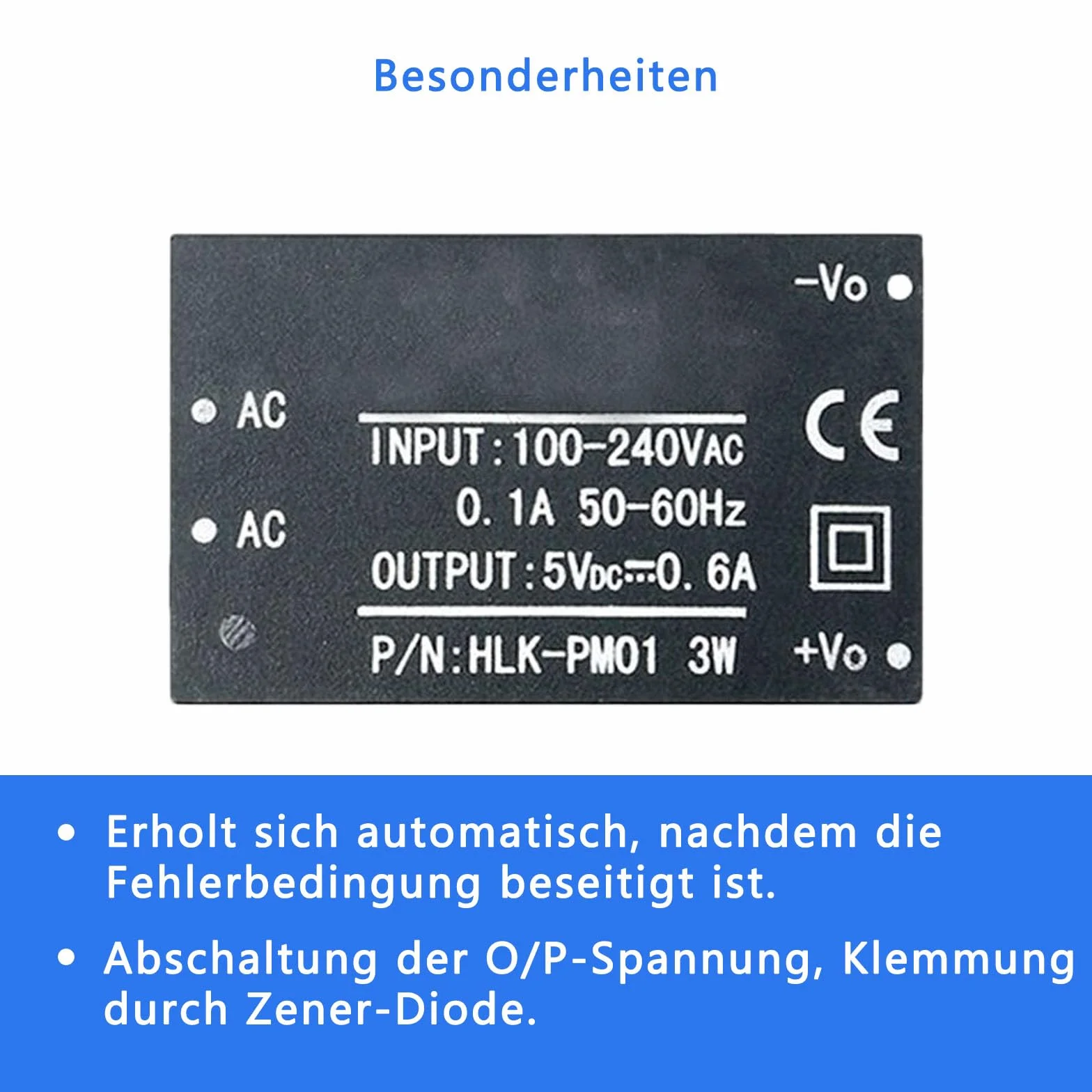 3 x HLK-PM01 AC DC 220 V do 5 V moduł zasilacza domowego Power Supply Modul, mini zasilacz sieciowy