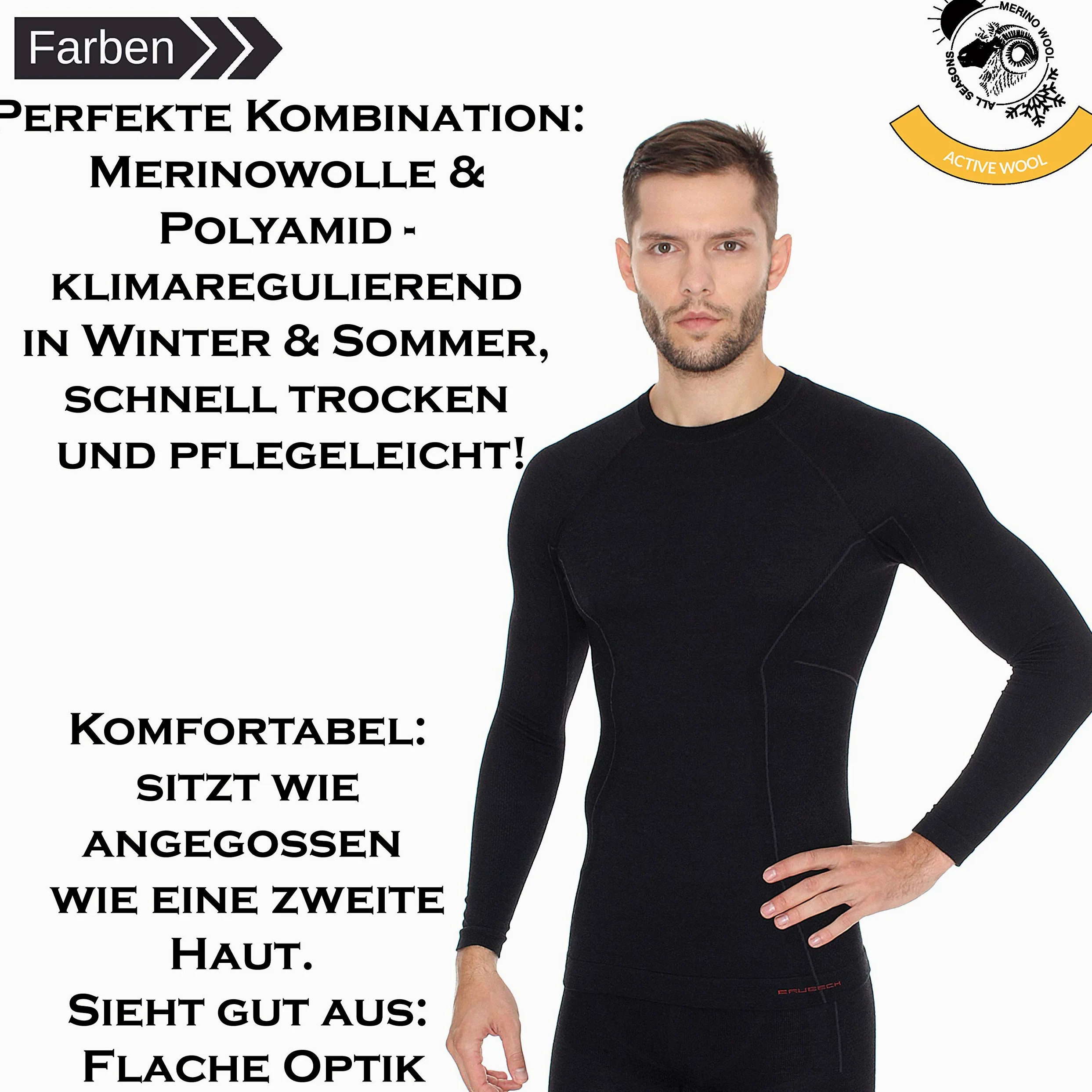 BRUBECK Koszulka Mężczyźni Bluza z kapturem Sportstyle