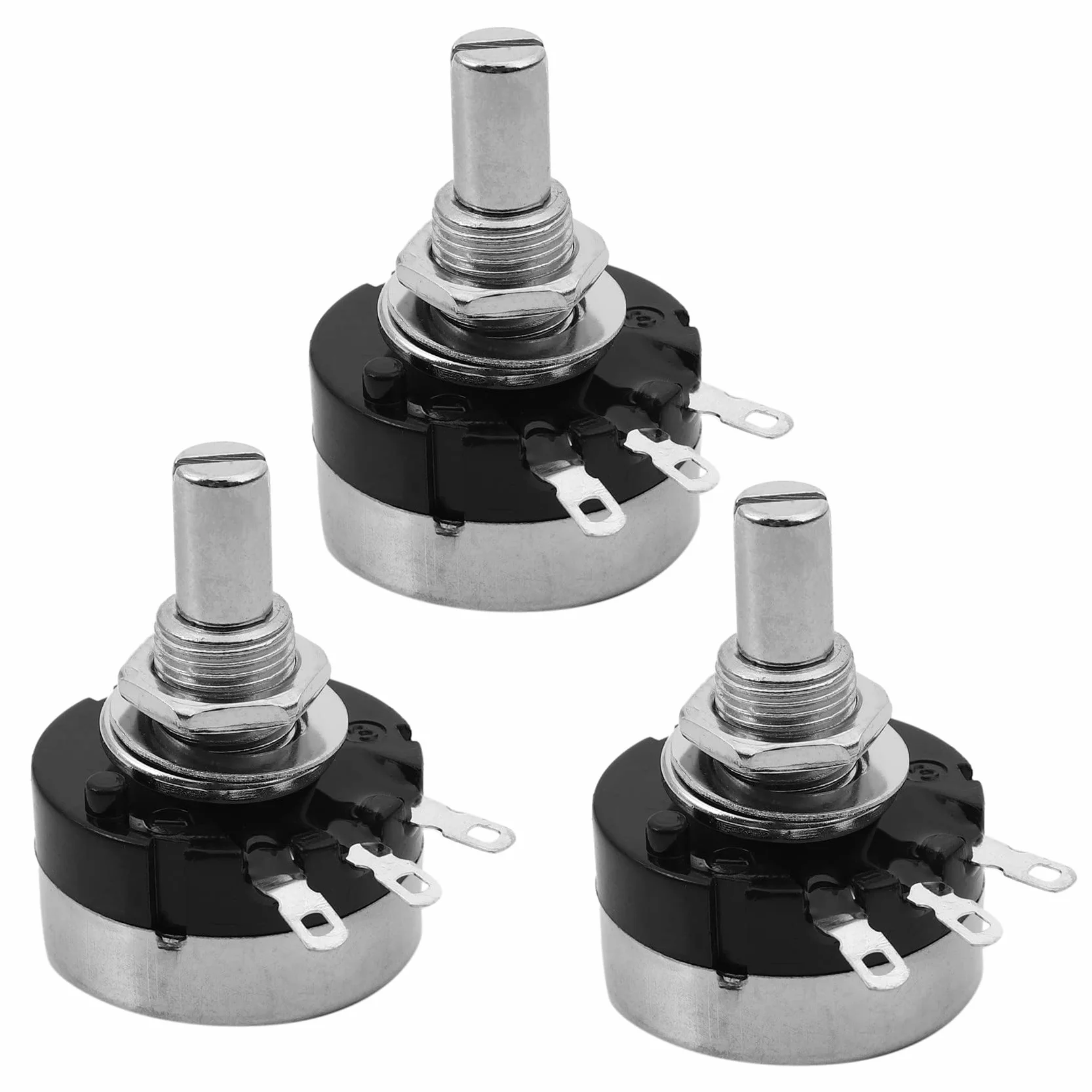 3 x obrotowy potencjometr węglowy o średnicy z pokrętłem, RV24YN 20S B103 10 K Ohm