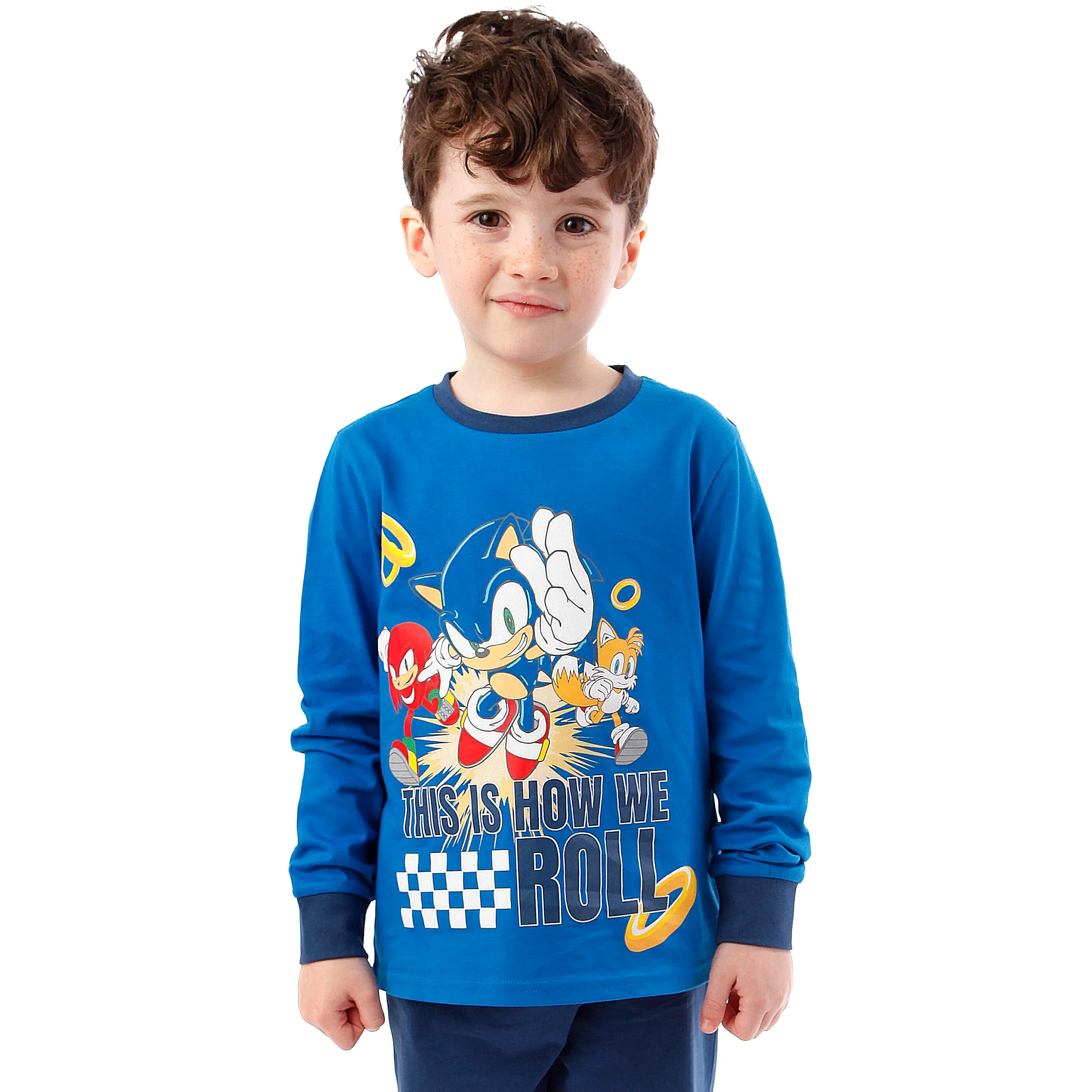 Sonic The Hedgehog Piżamy | Piżamy Sonic dla Chłopców | Knuckles, Tails i Sonic Piżamy dla Chłopców