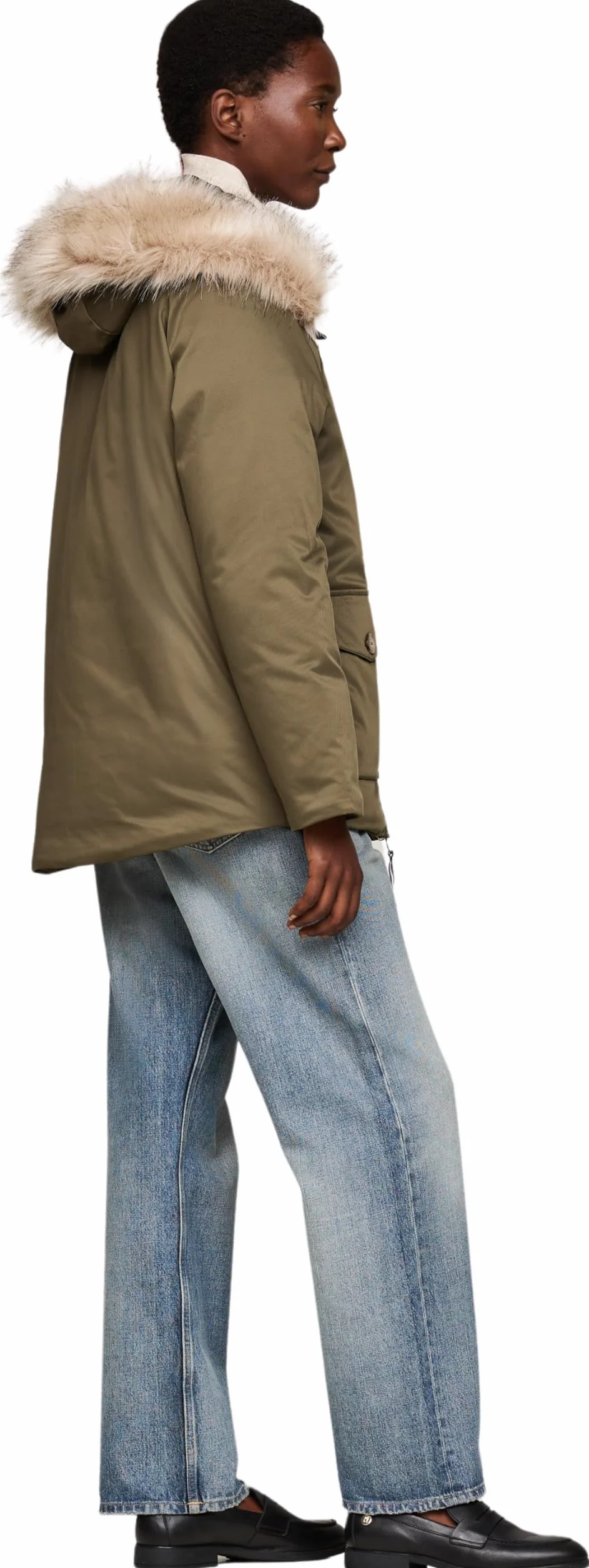 Tommy Hilfiger Parka damska wyściełana z futrem WW0WW42744