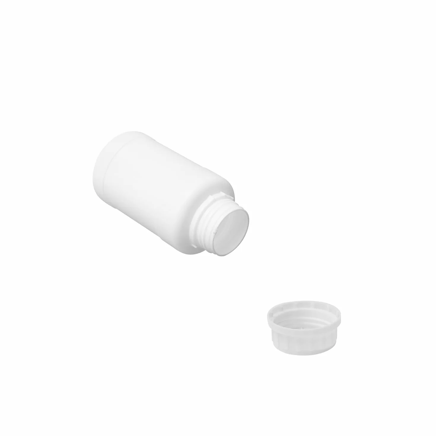 Othmro 20 szt. plastikowych butelek 250 ml, laboratoryjna butelka na odczynniki chemiczne, długość 119 mm szeroka butelka na odczynnik laboratoryjny, pojemnik do przechowywania próbek do