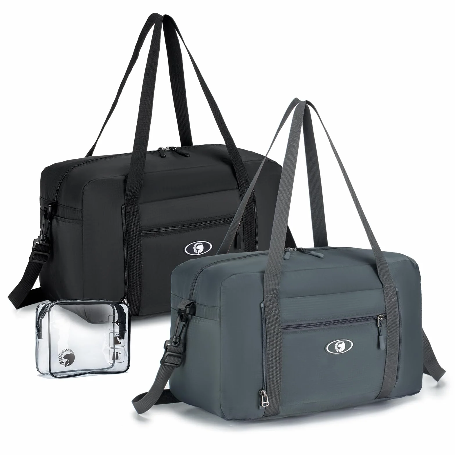 BAGZY Torba Podróżna Zwijana 20L Ryanair Bagaż podręczny 40x20x25 Torba Sportowa Wasserdicht Podróż Bagaż Torby do Samolotu Kabina Weekender Torby Podróżne Szpital Torbas z 1szt Kosmetyczka