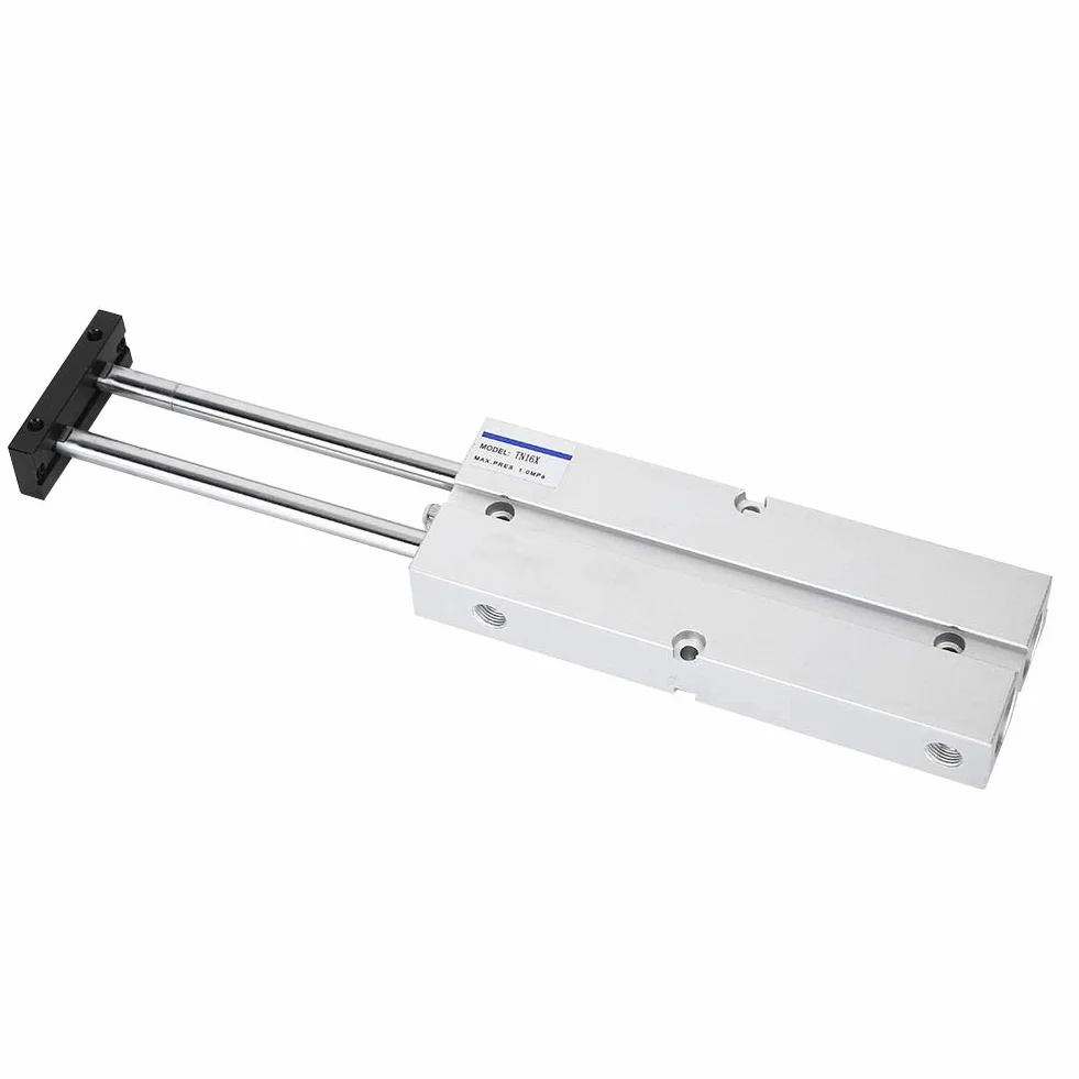 Cylinder podwójnego działania, siłownik pneumatyczny, 01-09MPa wysoce precyzyjny cylinder powietrza TN16, silne utlenianie (TN16 x 150-S)