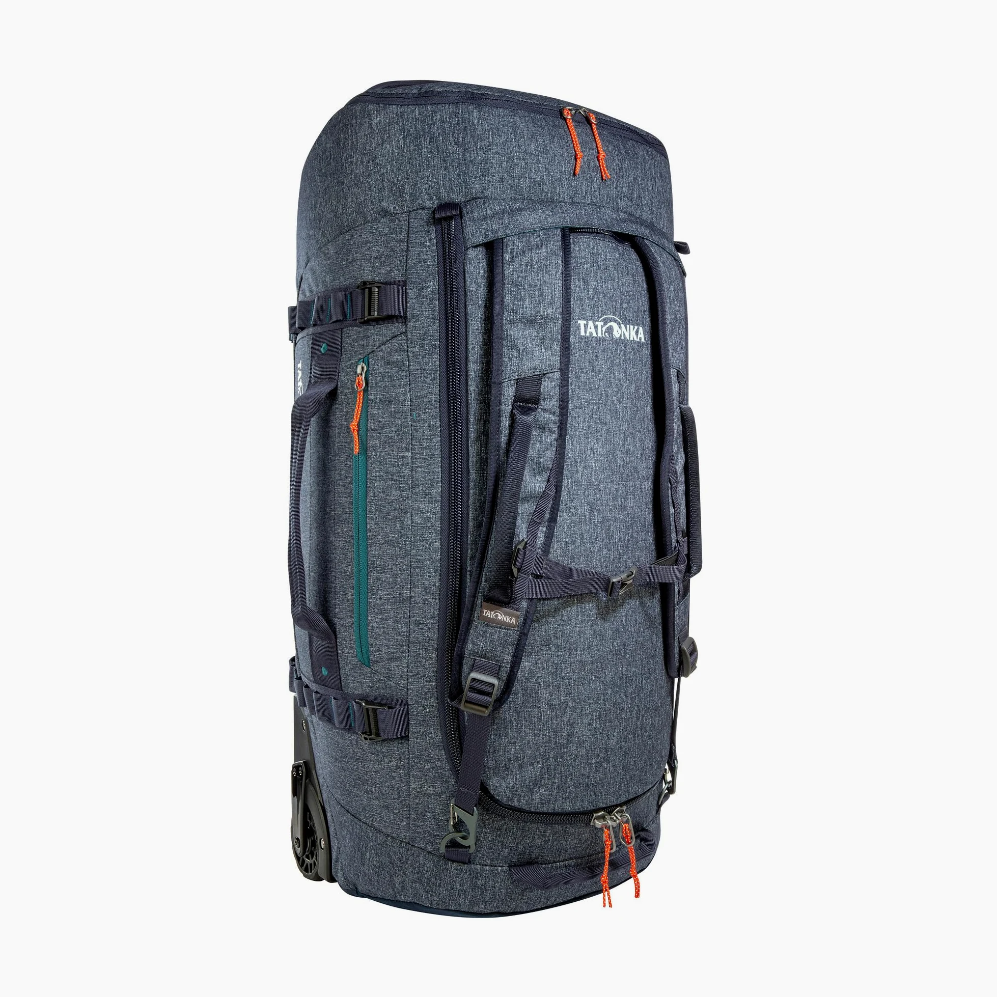 Tatonka Wózek Duffle Roller 80 l – składana torba podróżna z kółkami i funkcją plecaka – możliwość schowania we własnej kieszeni w pokrywie – pojemność 80 litrów