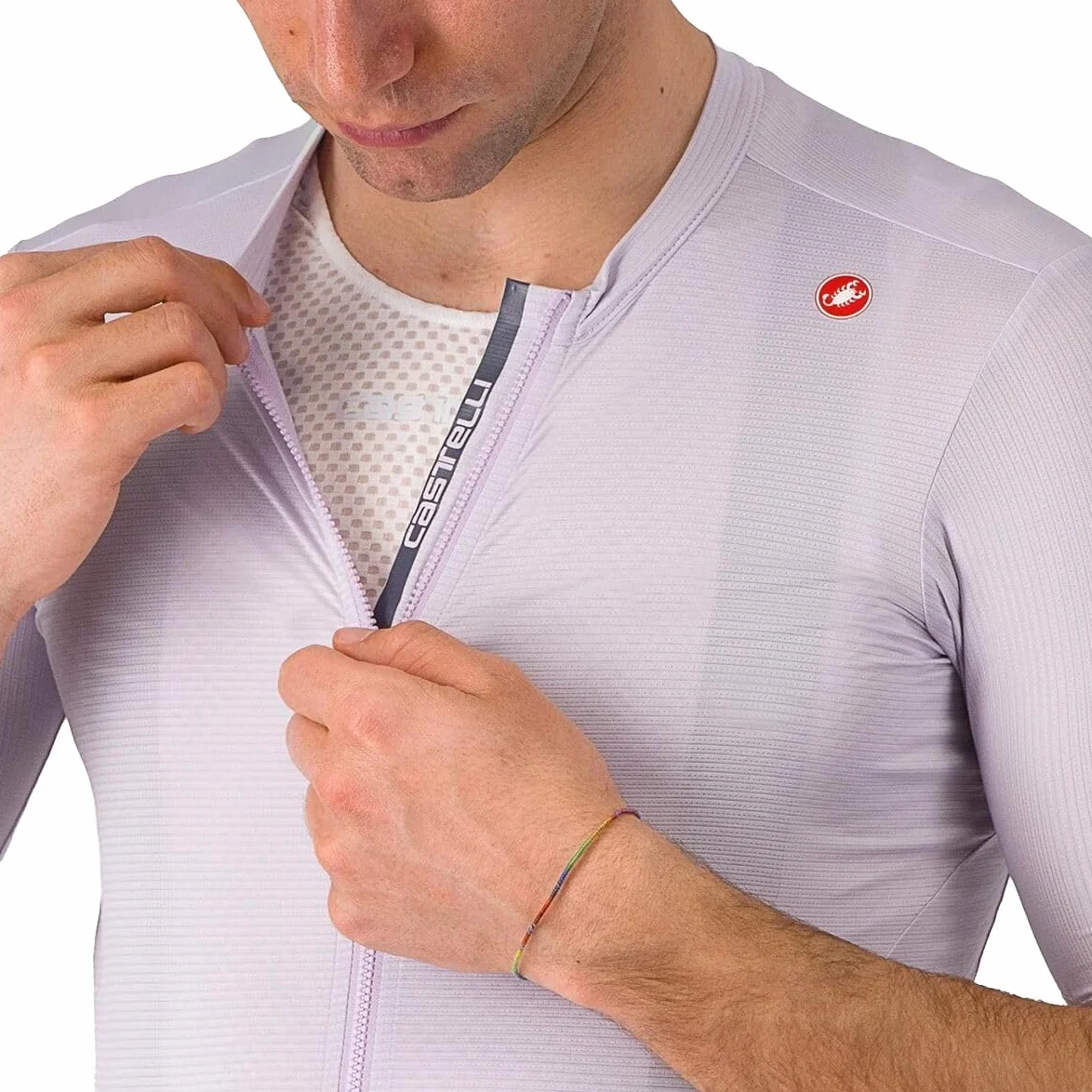 CASTELLI Espresso koszulka techniczna męska, Mglisty fiolet/ciemnoszary, XXL