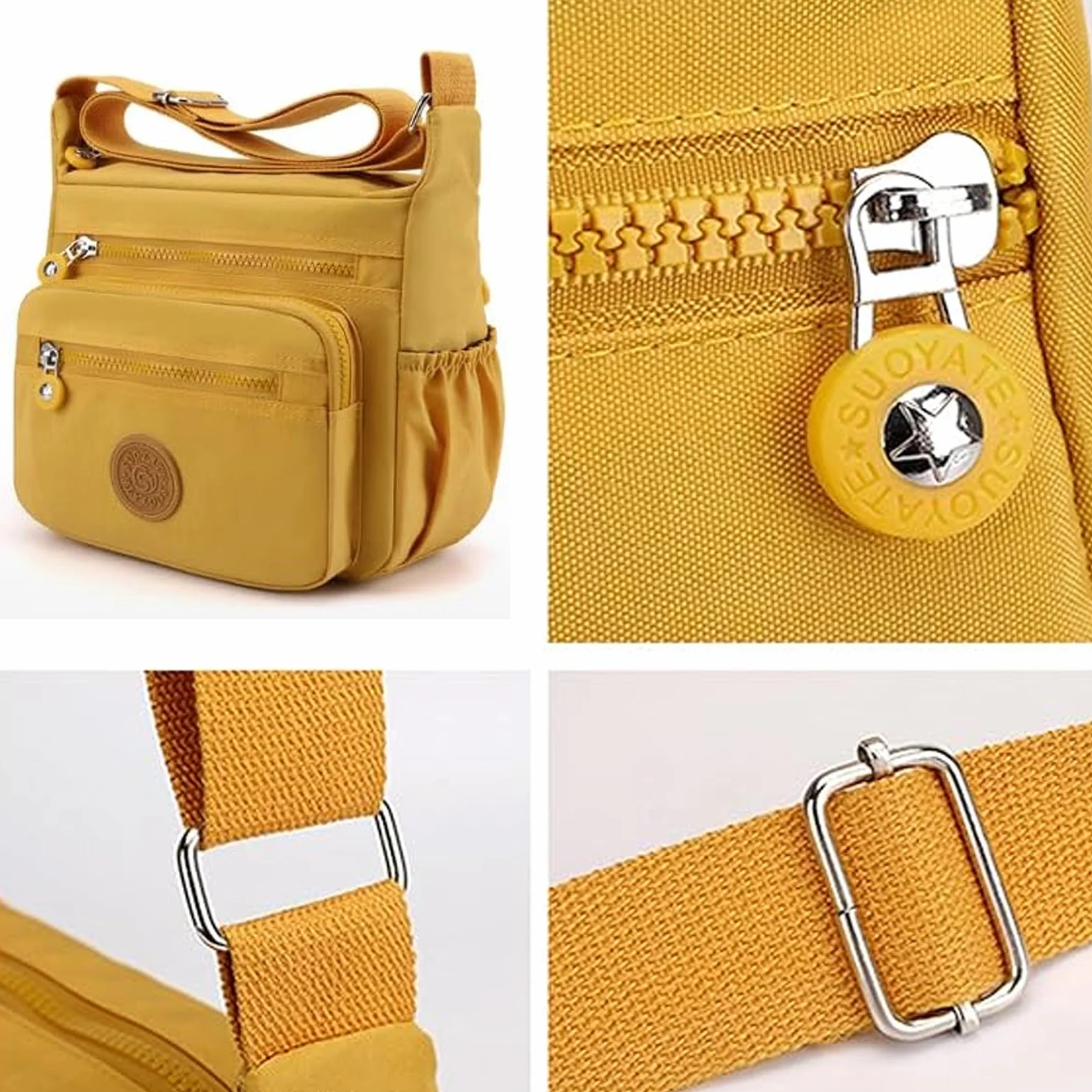Anti Splash Water Messenger Torba Crossbody Multi Kieszenie Casual Podróżna