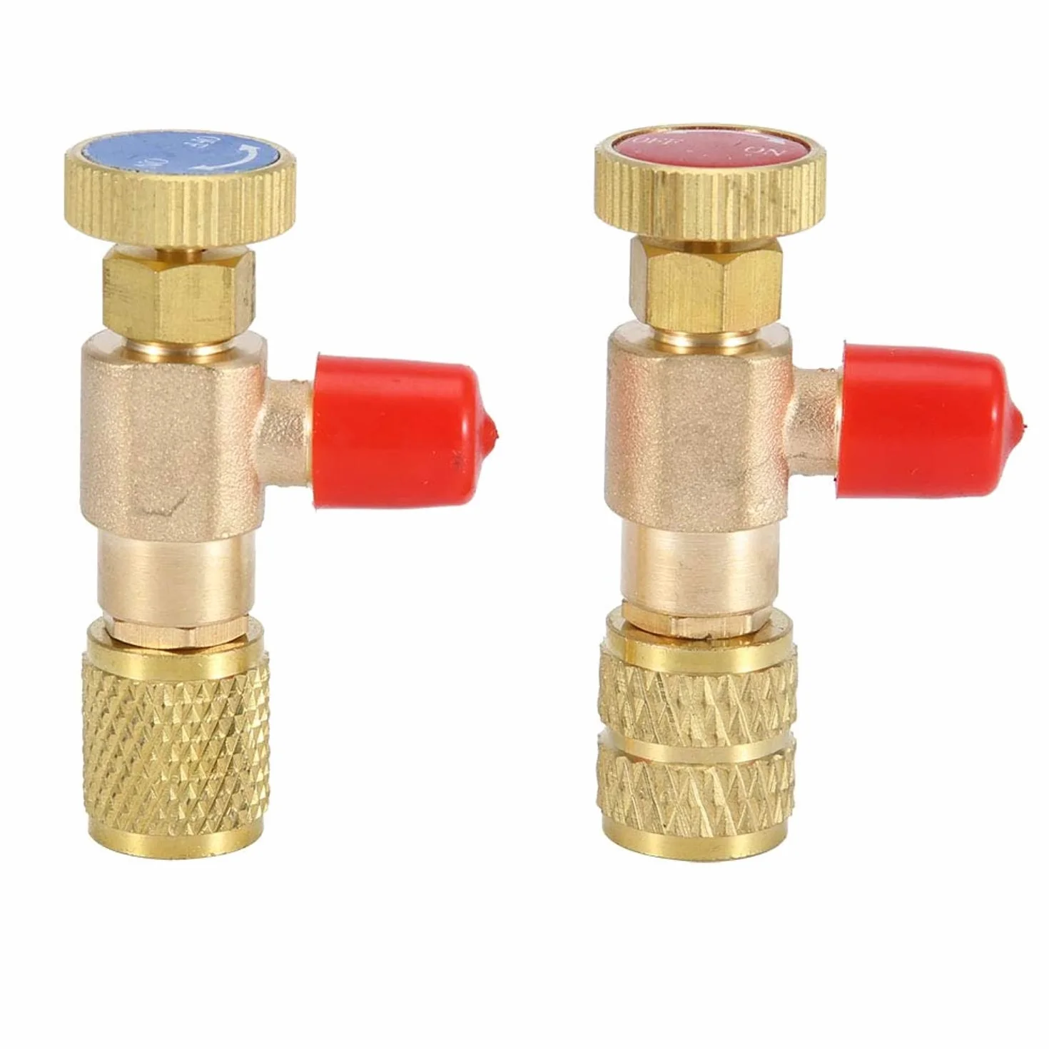 Jeffergarden 2 szt. płynny zawór bezpieczeństwa R410A R22 klimatyzacja czynnik chłodniczy naprawa i fluorek 1/4" adapter bezpieczeństwa do użytku domowego narzędzia