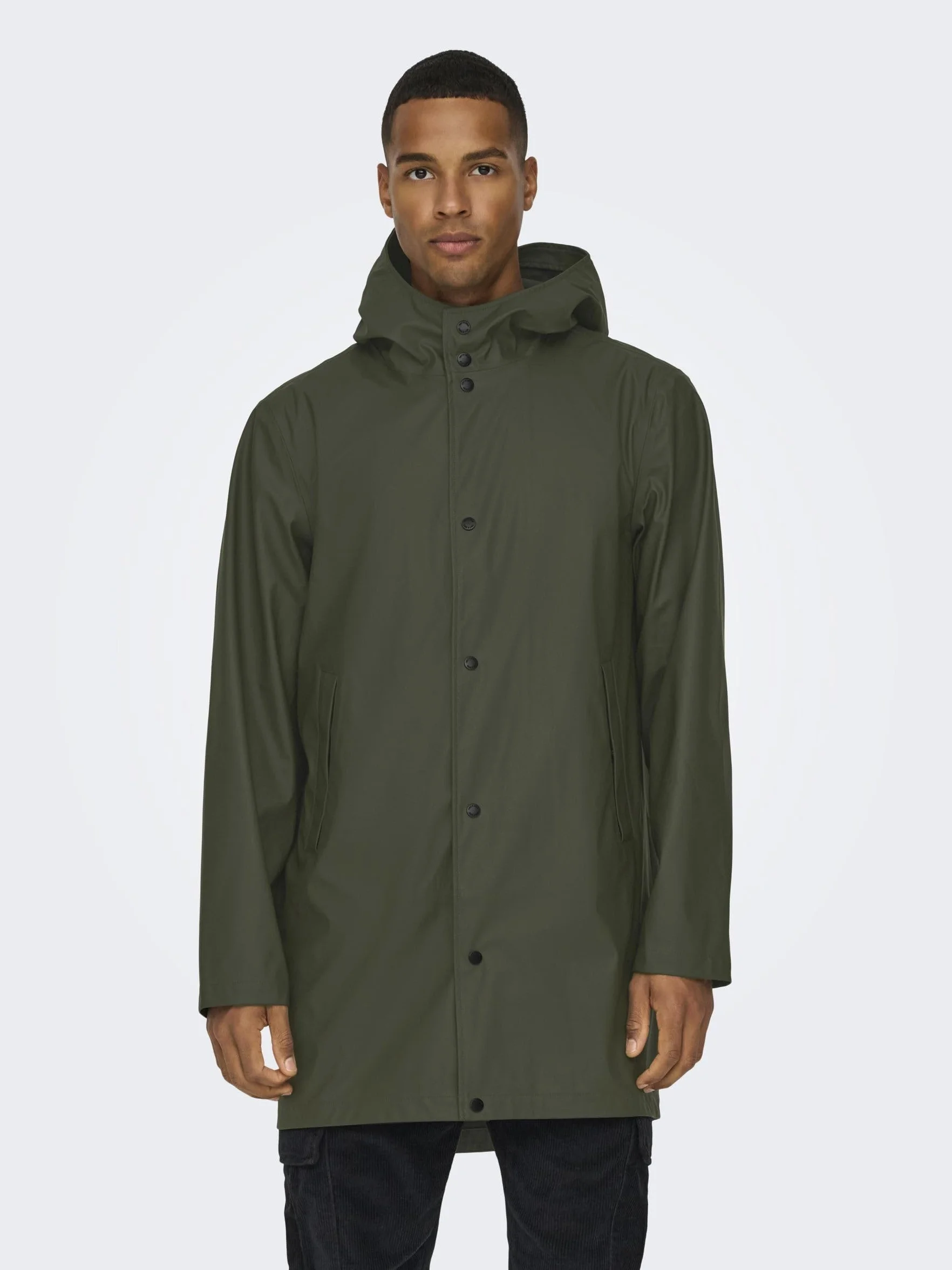 Only & Sons Płaszcz przeciwdeszczowy Mężczyźni Onsluca Rain Coat Otw