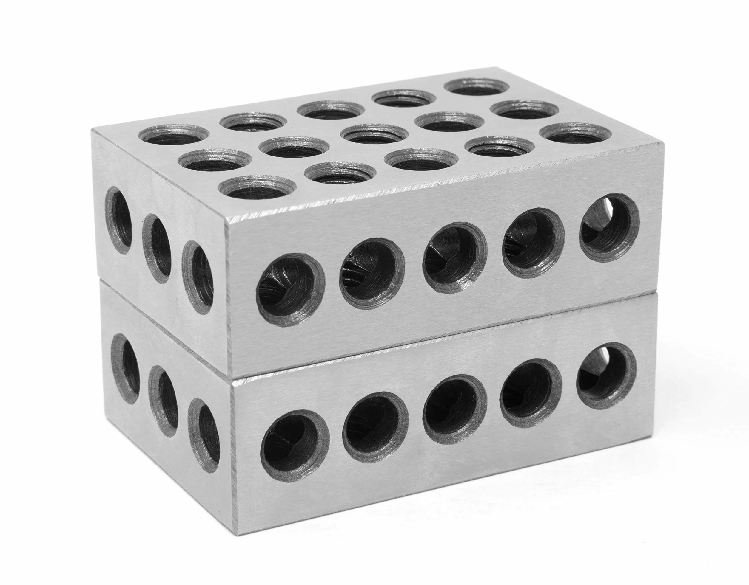 WEN 10457 Precyzyjne bloczki 123, hartowana stal, dwupak, 75 x 50 x 25 mm