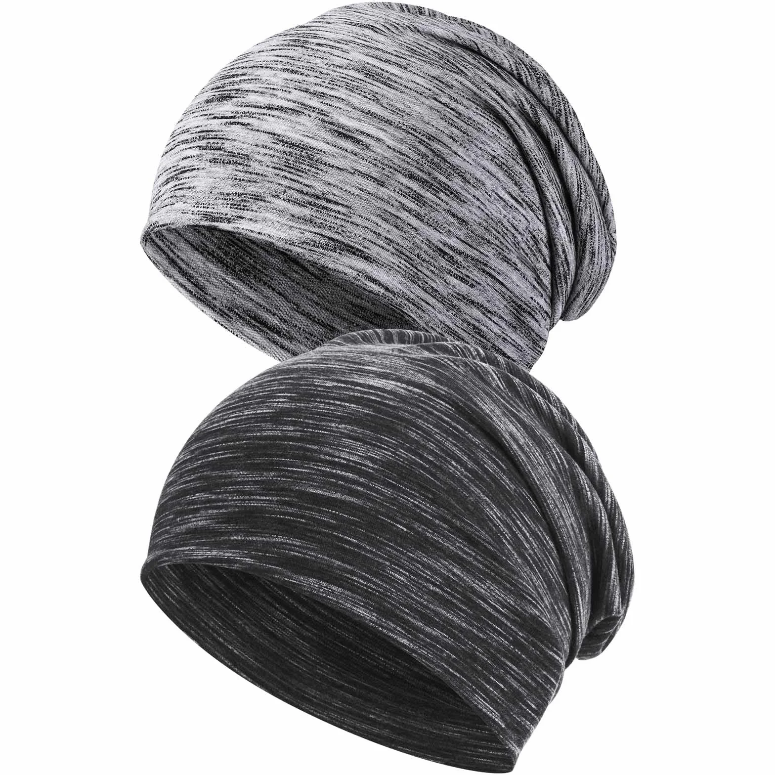 flintronic 2-pak czapka beanie, czapka z czaszką dla mężczyzn i kobiet, paski luźne czapki do domu, szkoły i biura oraz aktywności na świeżym powietrzu