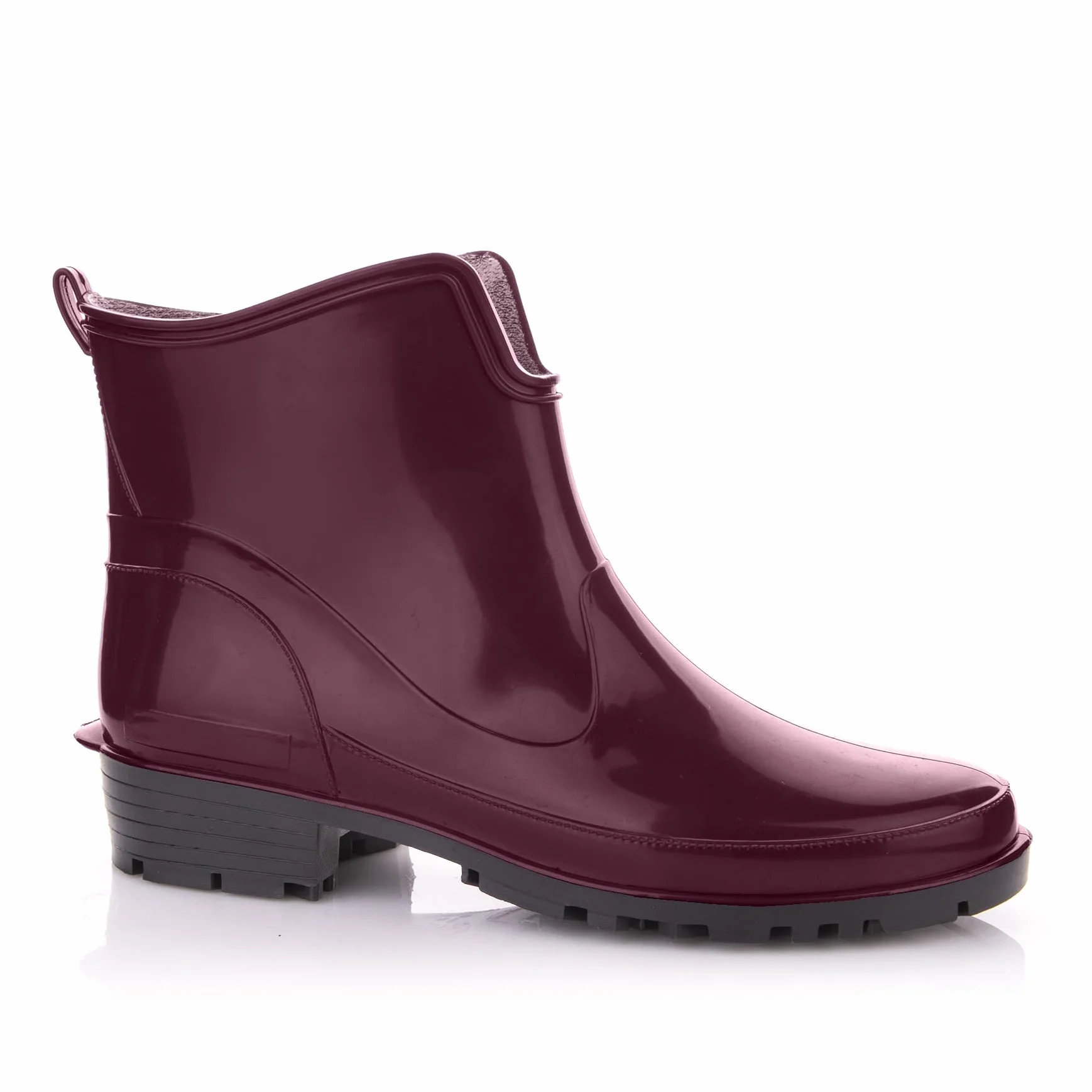 LEMIGO Krótkie kalosze damskie buty gumowe PVC obcas 3 cm przeciwdeszczowe 36-42 EU