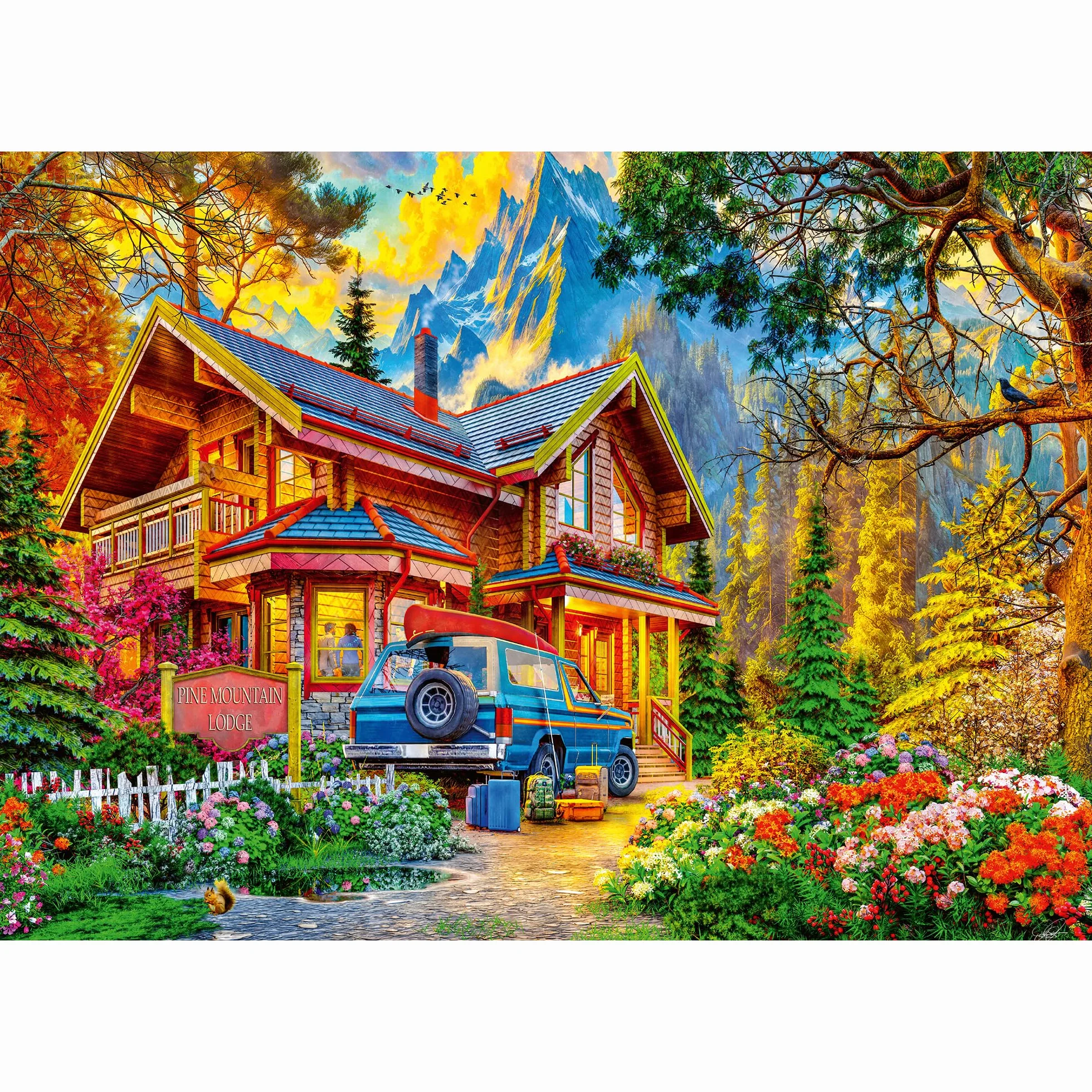 Trefl - Puzzle 2w1: Wycieczka w góry - 2 x 500 Elementów - Zestaw Dwóch Układanek, DIY, Kreatywna Rozrywka, dla Dorosłych i Dzieci od 10 lat