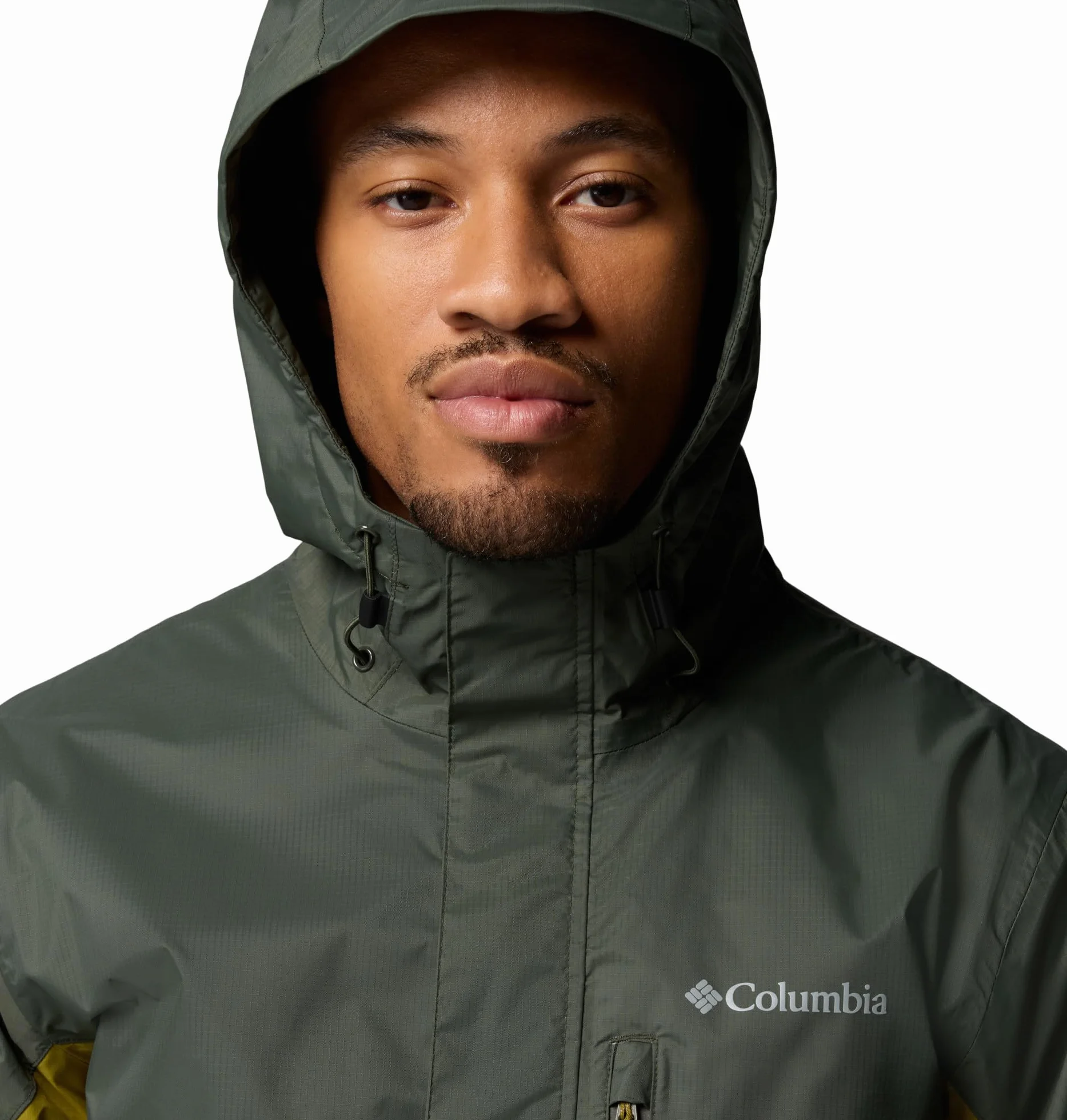 Columbia Wodoodporna kurtka przeciwdeszczowa Mężczyźni Pouring Adventure 3 Jacket