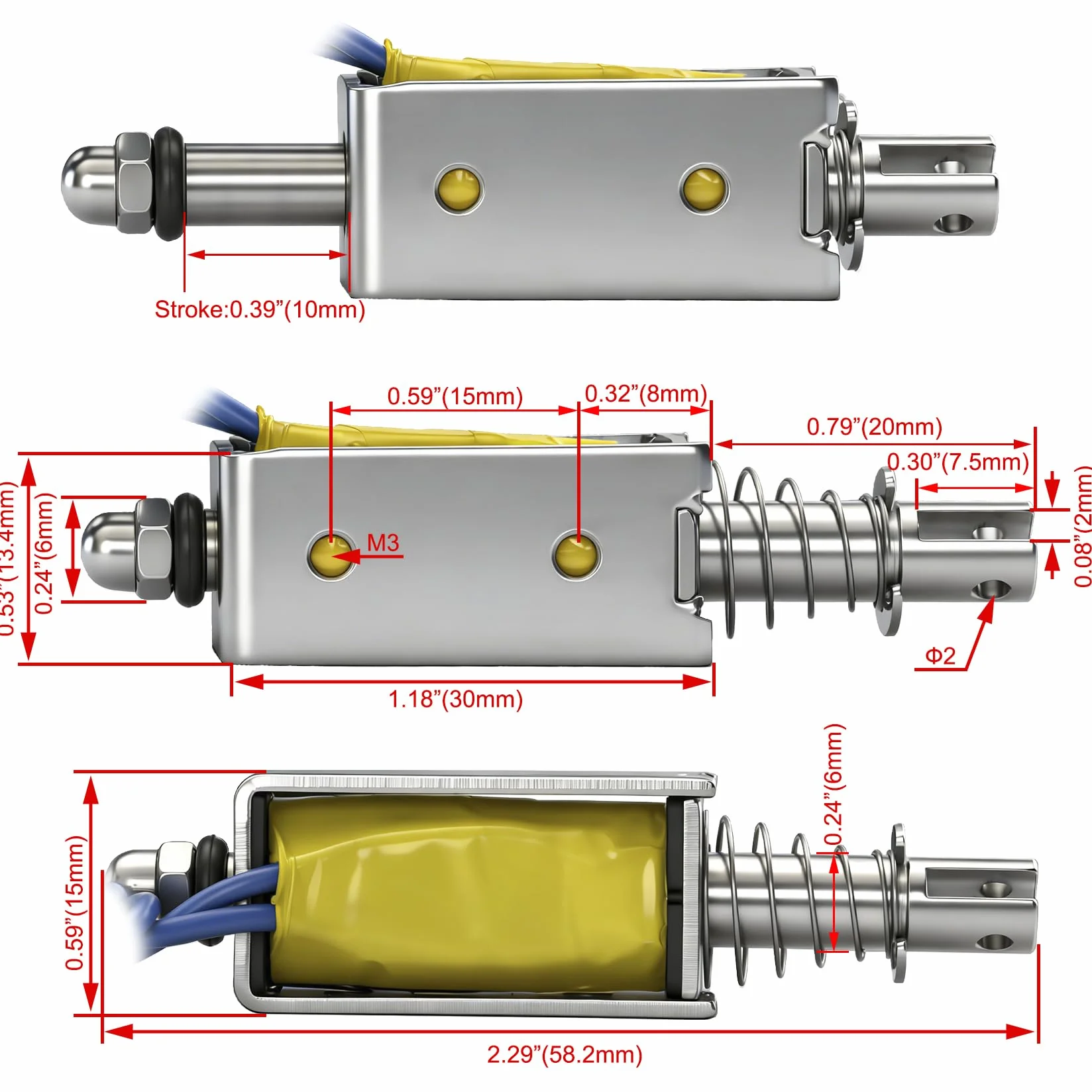 Hechen elektromagnes JF-0530B DC6V 5N 10mm pociągnięcie pociągnięcie pociągnięcie typu otwarta rama