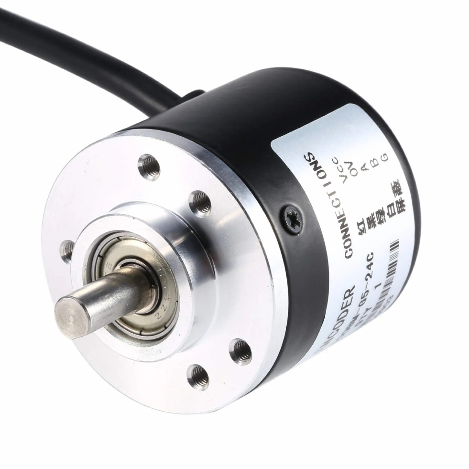 600P/R inspekcyjny koder obrotowy, fotoelektryczny koder rotacyjny DC 5V-24V AB 2-fazowy fotoelektryczny enkoder wał 6 mm koder szerokie napięcie zasilacze