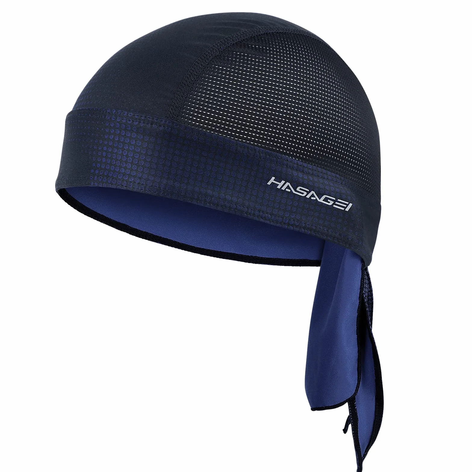 HASAGEI Bandana męska i damska, chusta na głowę, bandana, czapka rowerowa, elastyczna, oddychająca, odprowadzająca pot, szybkoschnąca, sportowa, nakrycie głowy na lato, ciemnoniebieski, jeden rozmiar
