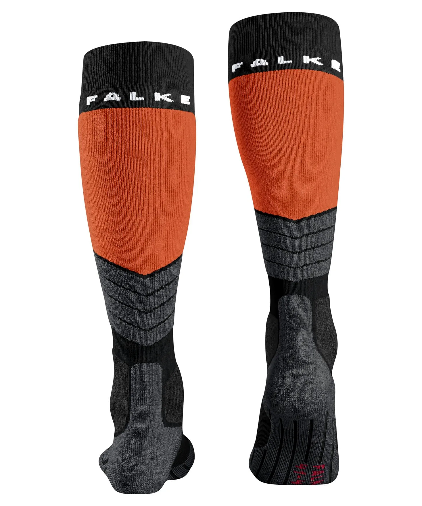 FALKE Kobiety Skarpety narciarskie SK2 Intermediate W Kh Wełna ciepłe grube 1 Para, Czarny Black 3008, 37-38
