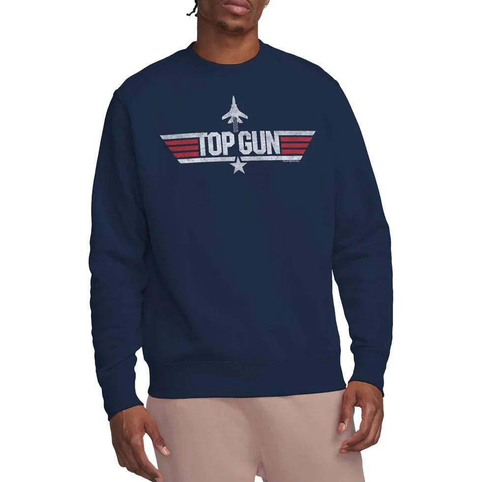 Top Gun Paramount, Logo Navy, Crew Bluza, granatowy, XXL, granatowy, XXL
