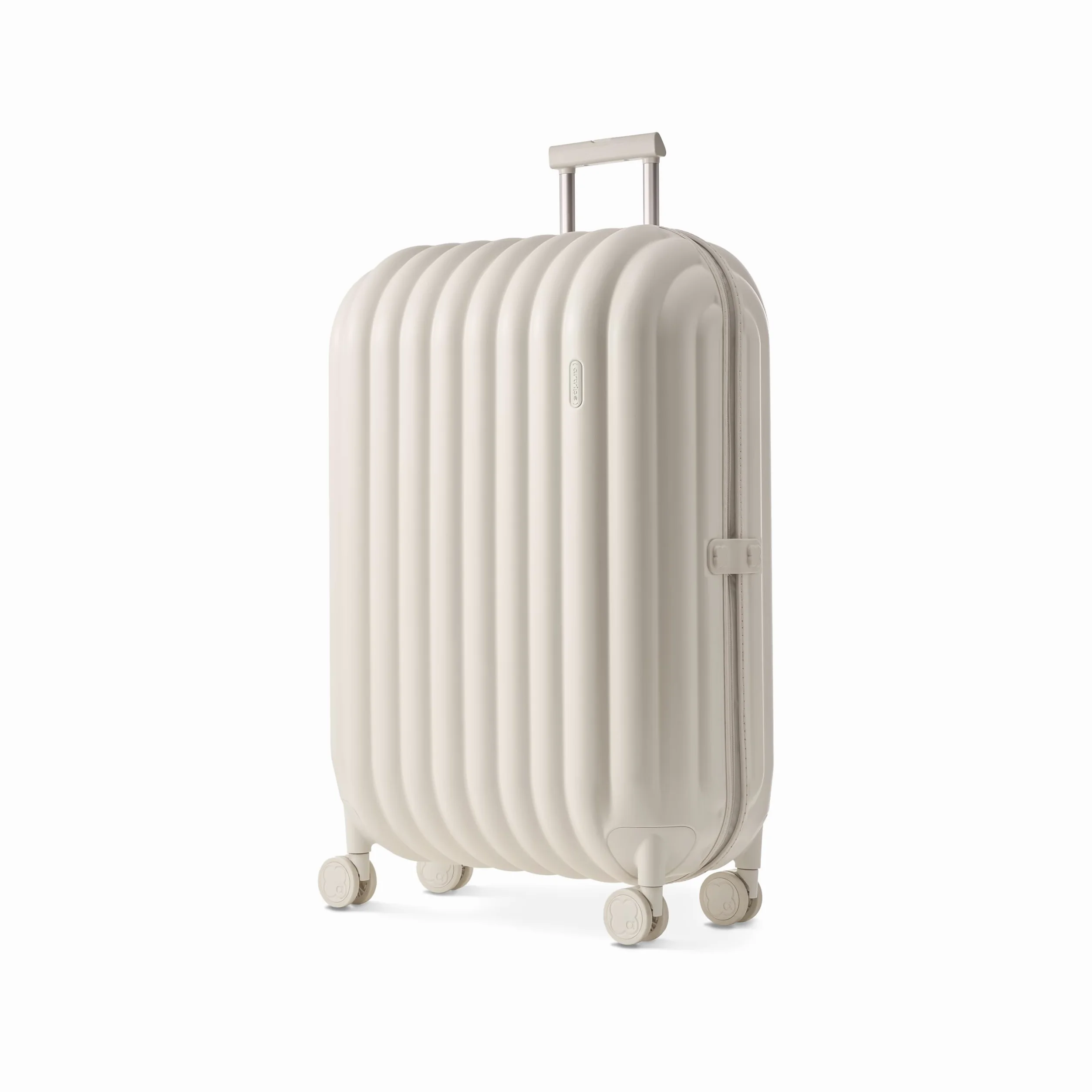 artrips Hardside Lekka walizka z kołami obrotowymi i zestawem bagaży TSA Lock, biały, 28", Wzór chleba