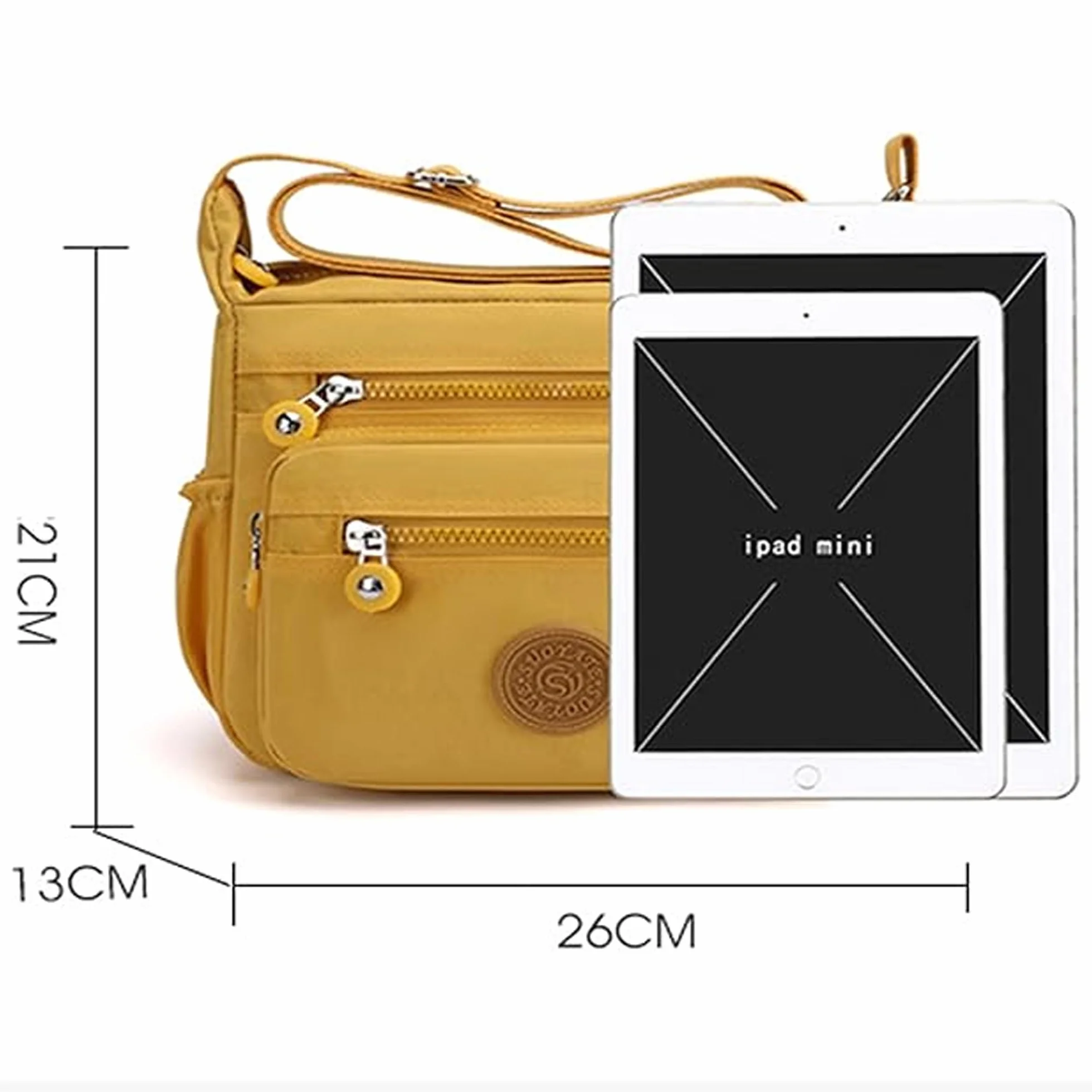 Anti Splash Water Messenger Torba Crossbody Multi Kieszenie Casual Podróżna