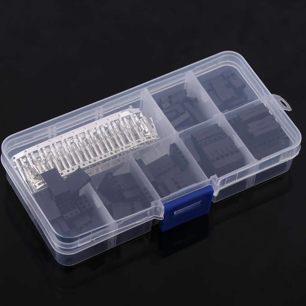 Jumper Header Kit, 310 Stk. 2,54 mm Jumper Draht Crimp Pin Stecker Stiftleiste Jumper und Crimp Pins (männlich)