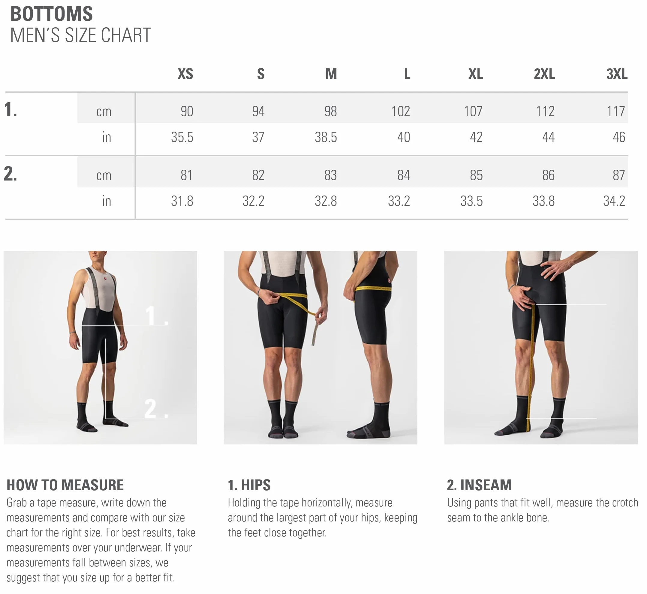 CASTELLI Competizione Kit Bib - Shorty Mężczyźni